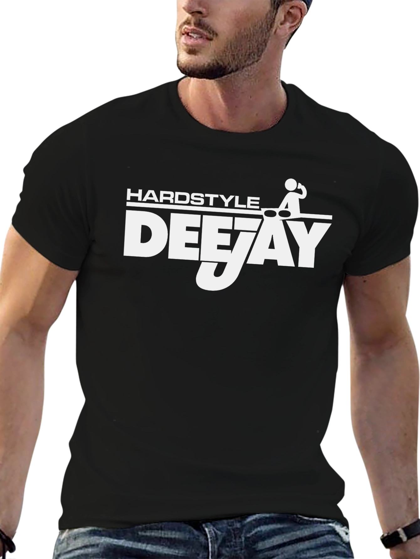 Hardstyle Deejay Black T-Shirt Music Lover
