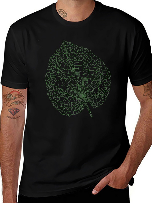 Leaf Graphic T-Shirt - Black