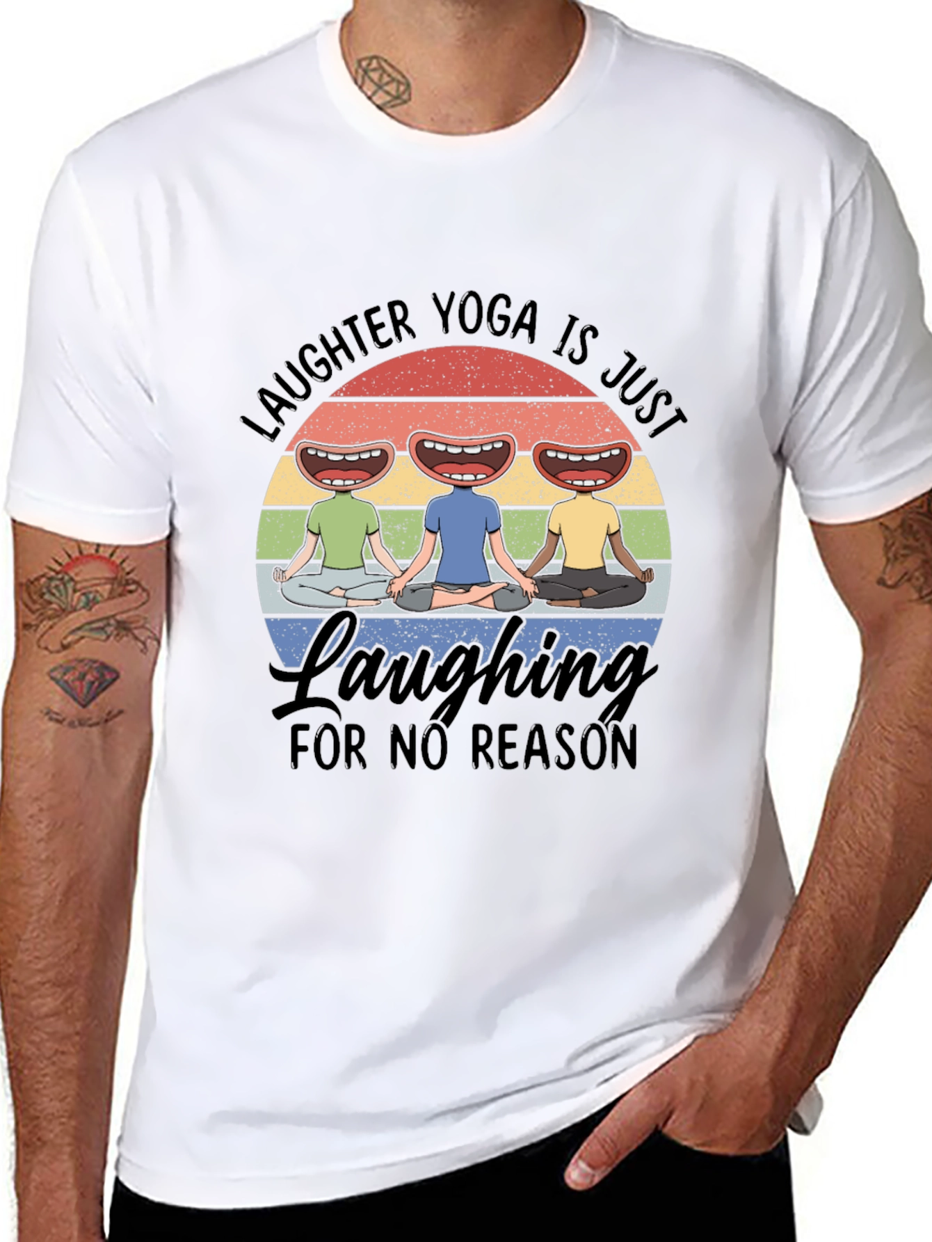 Laughter Yoga T-Shirt Laughing for No Reason Tee