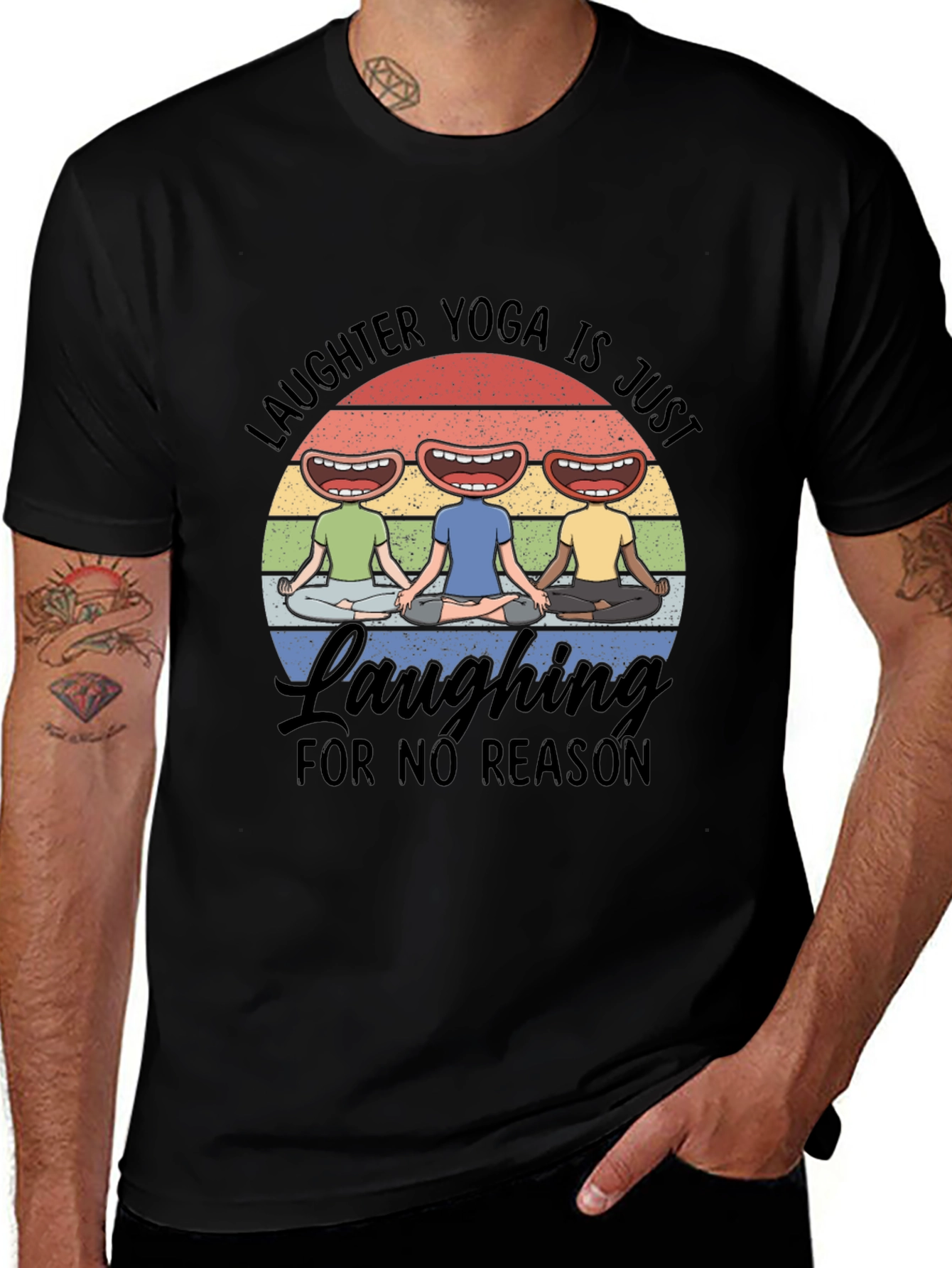 Laughter Yoga T-Shirt Laughing for No Reason Tee