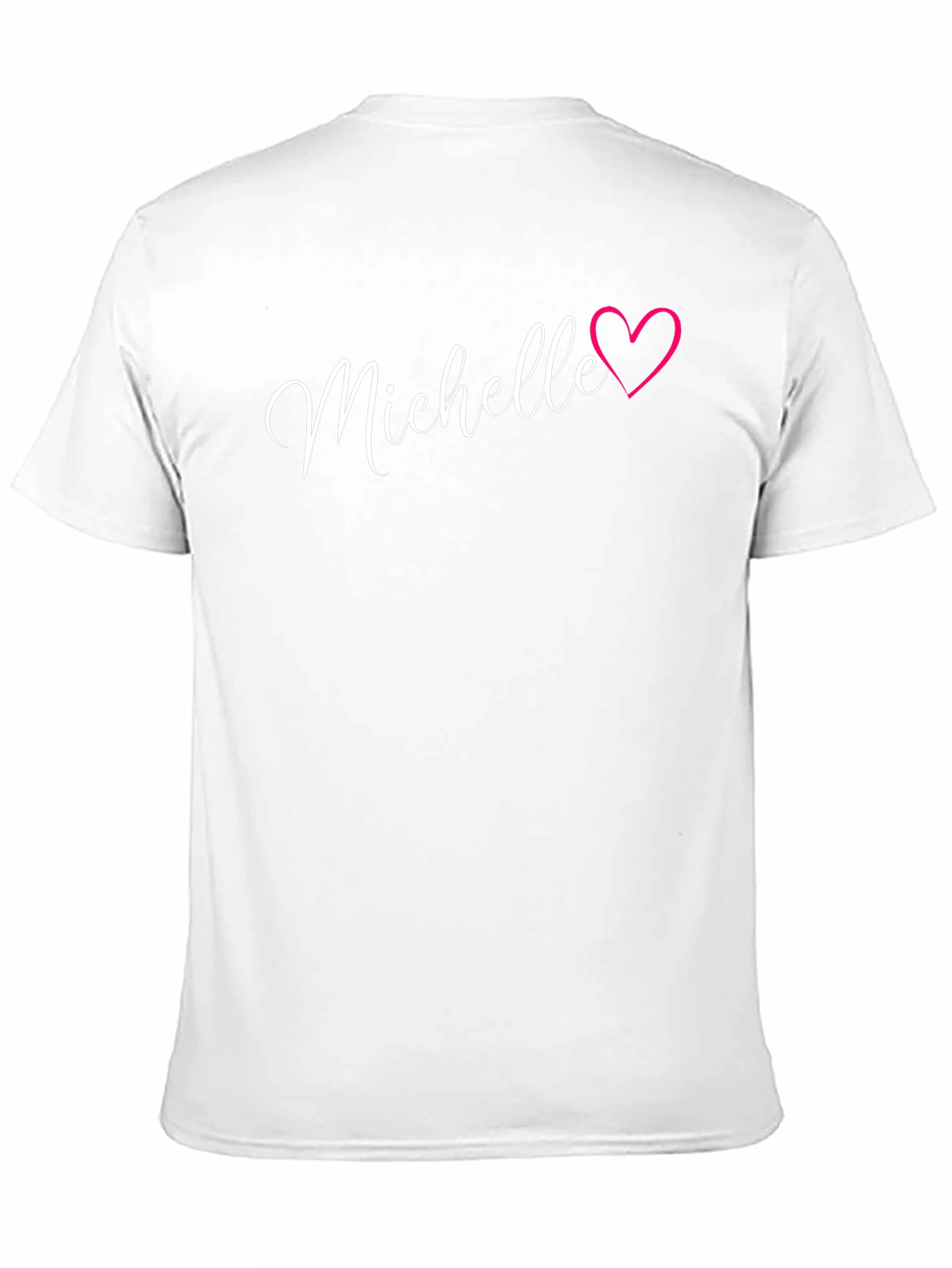 Michelle Heart T-Shirt - Personalized Name Tee