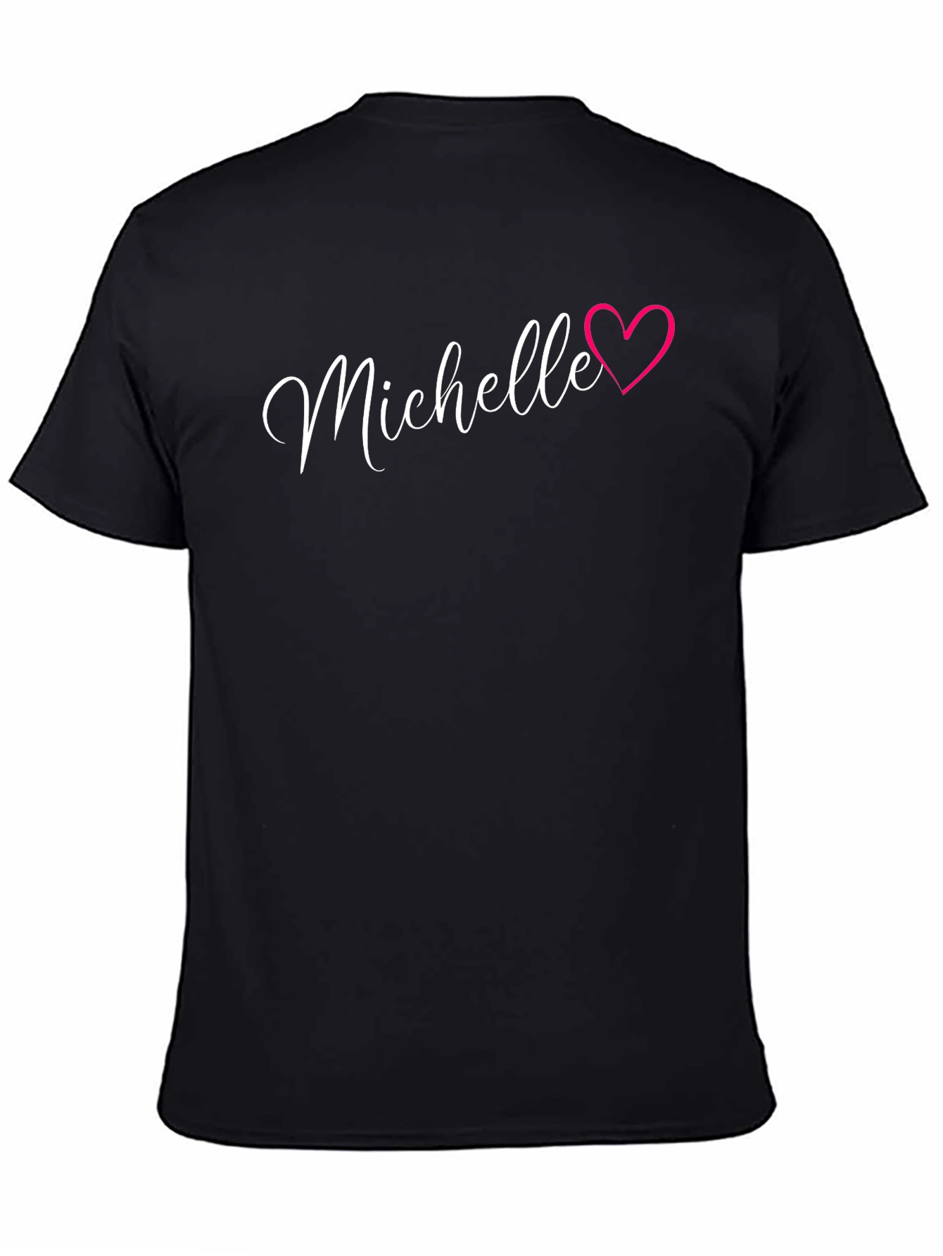Michelle Heart T-Shirt - Personalized Name Tee