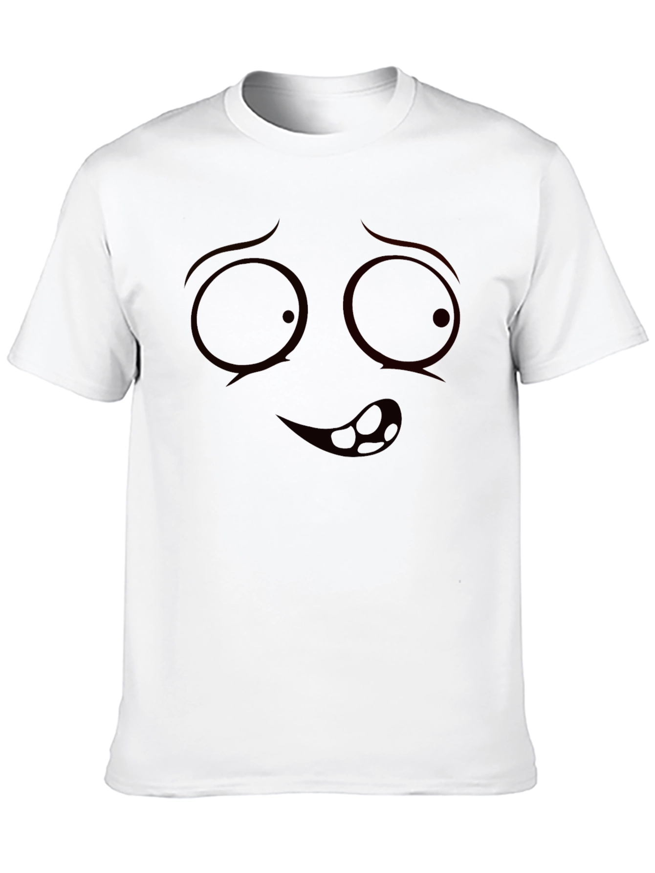 Funny Face Graphic Tee - Mens Black T-Shirt