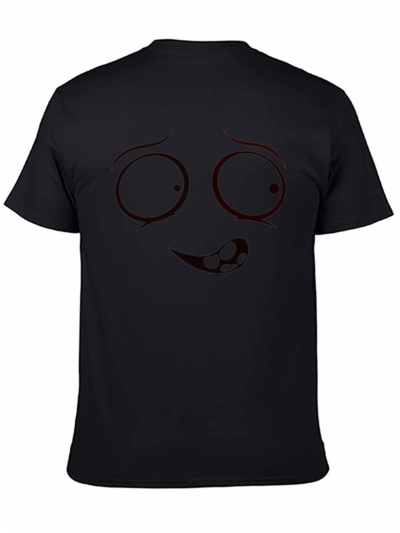 Funny Face Graphic Tee - Mens Black T-Shirt