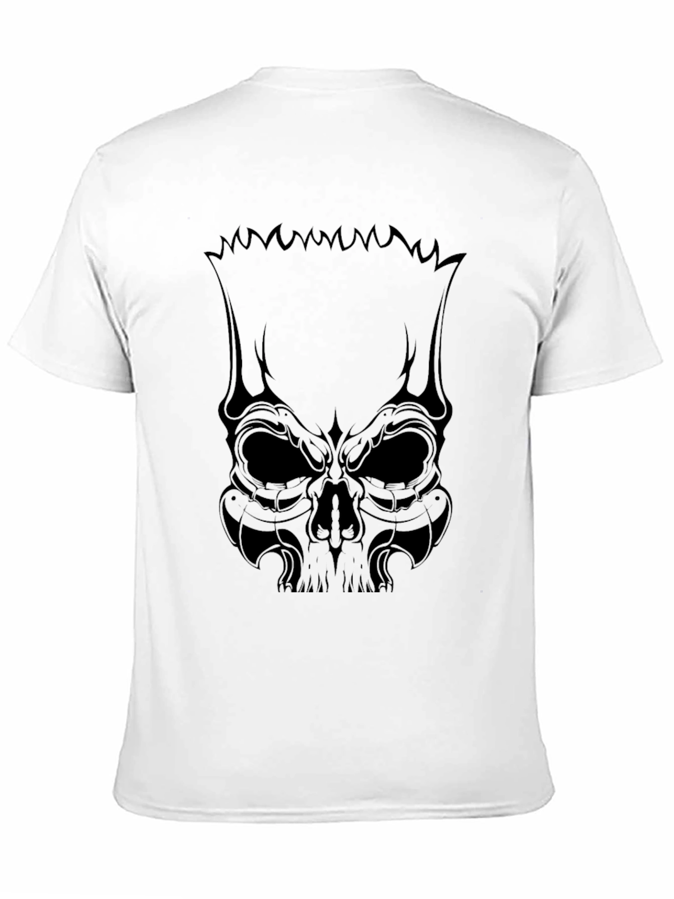 Skull Graphic Black Tee for Men