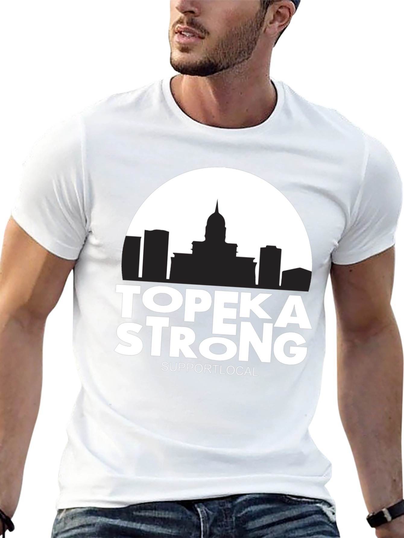 Topeka Strong Support Local Graphic Tee