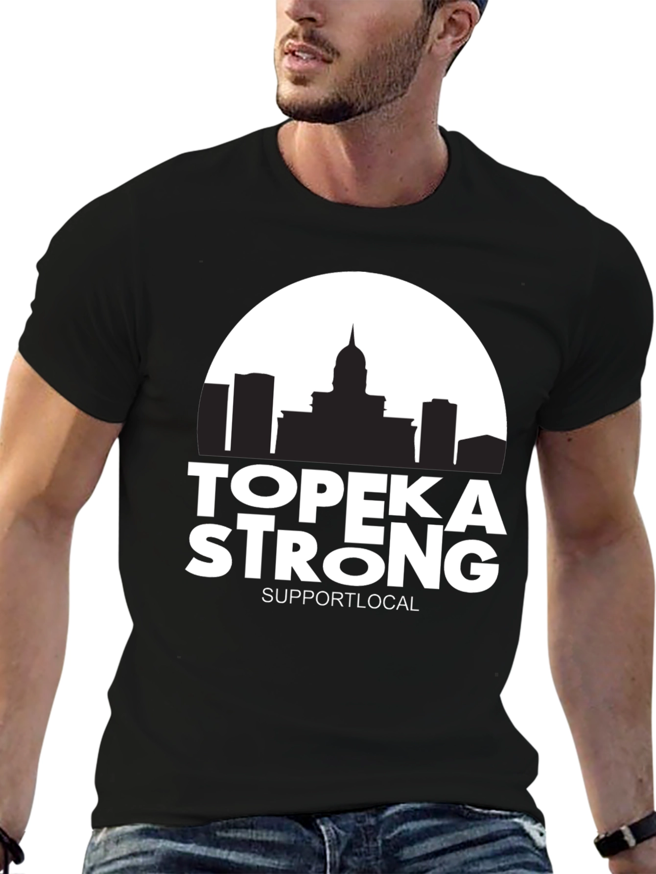 Topeka Strong Support Local Graphic Tee