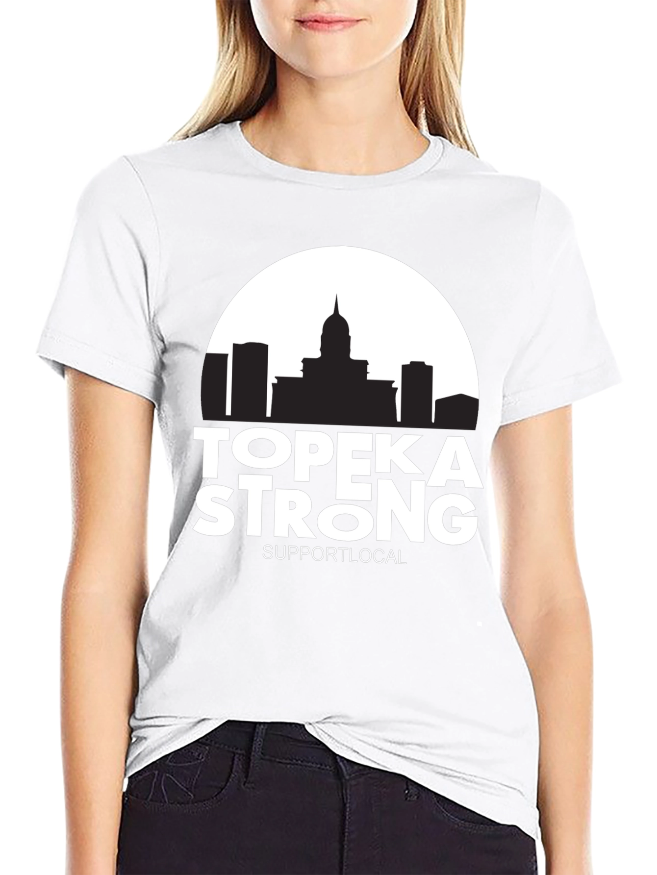 Topeka Strong Support Local Graphic Tee