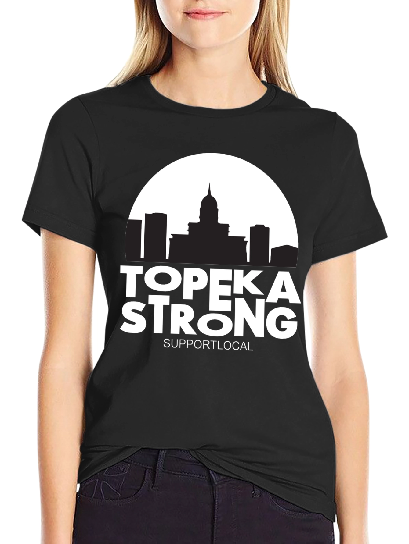 Topeka Strong Support Local Graphic Tee