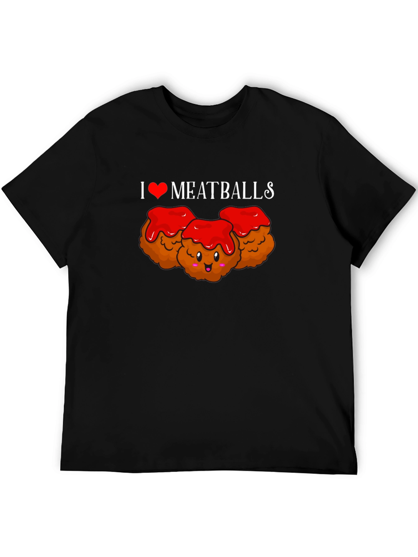 I Love Meatballs T-Shirt - Cute Foodie Tee
