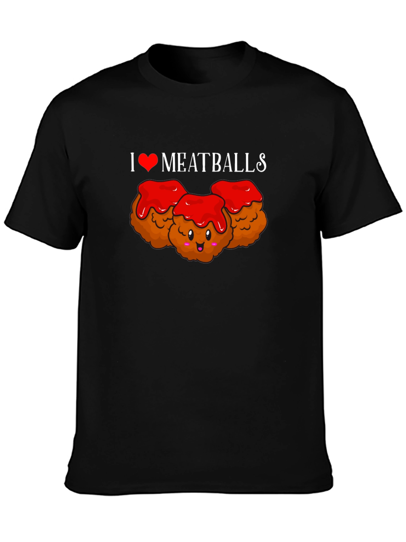 I Love Meatballs T-Shirt - Cute Foodie Tee