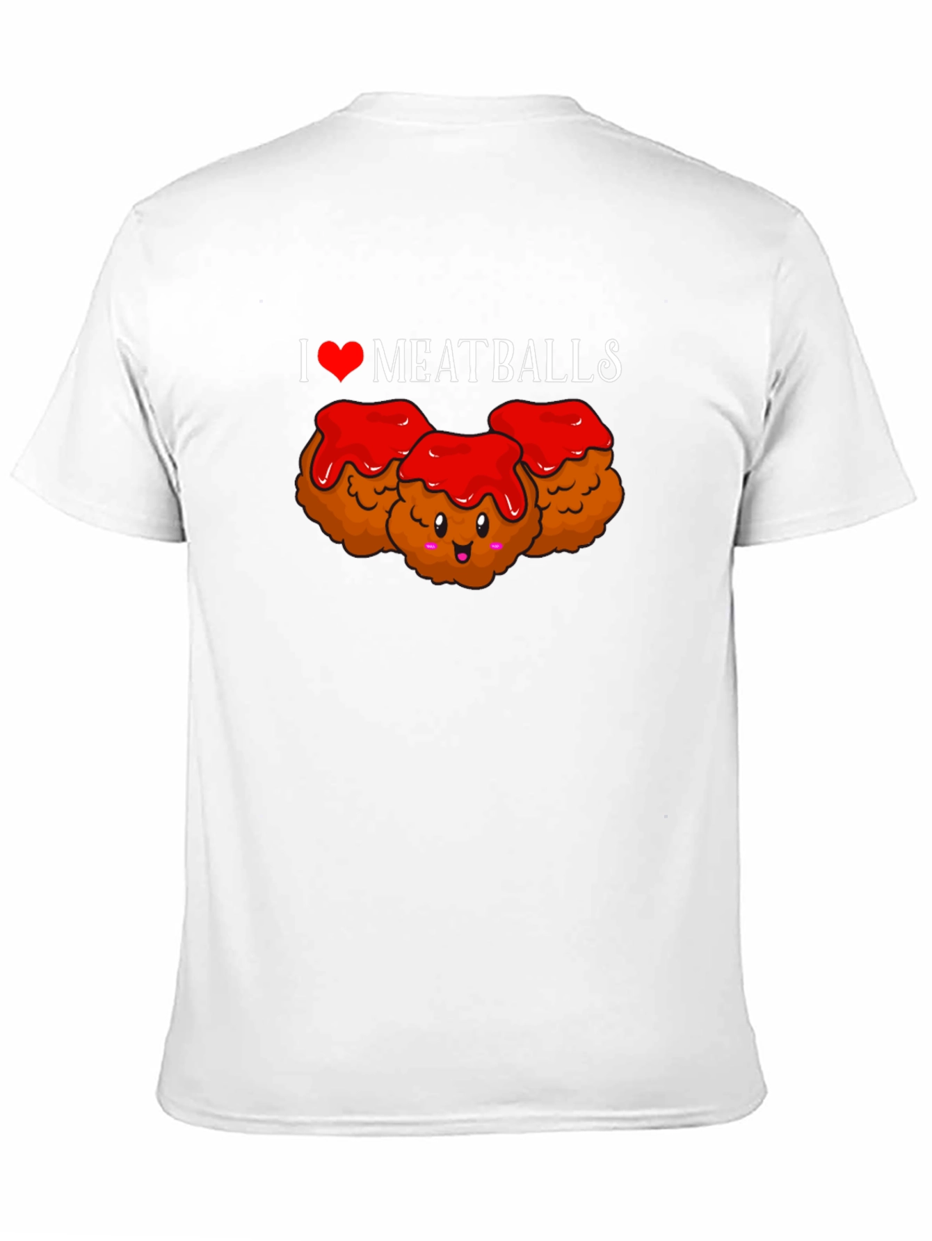I Love Meatballs T-Shirt - Cute Foodie Tee