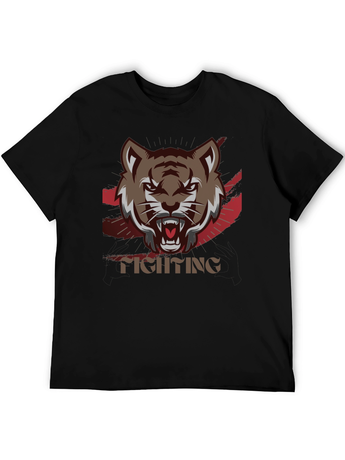Tiger Graphic Black T-Shirt