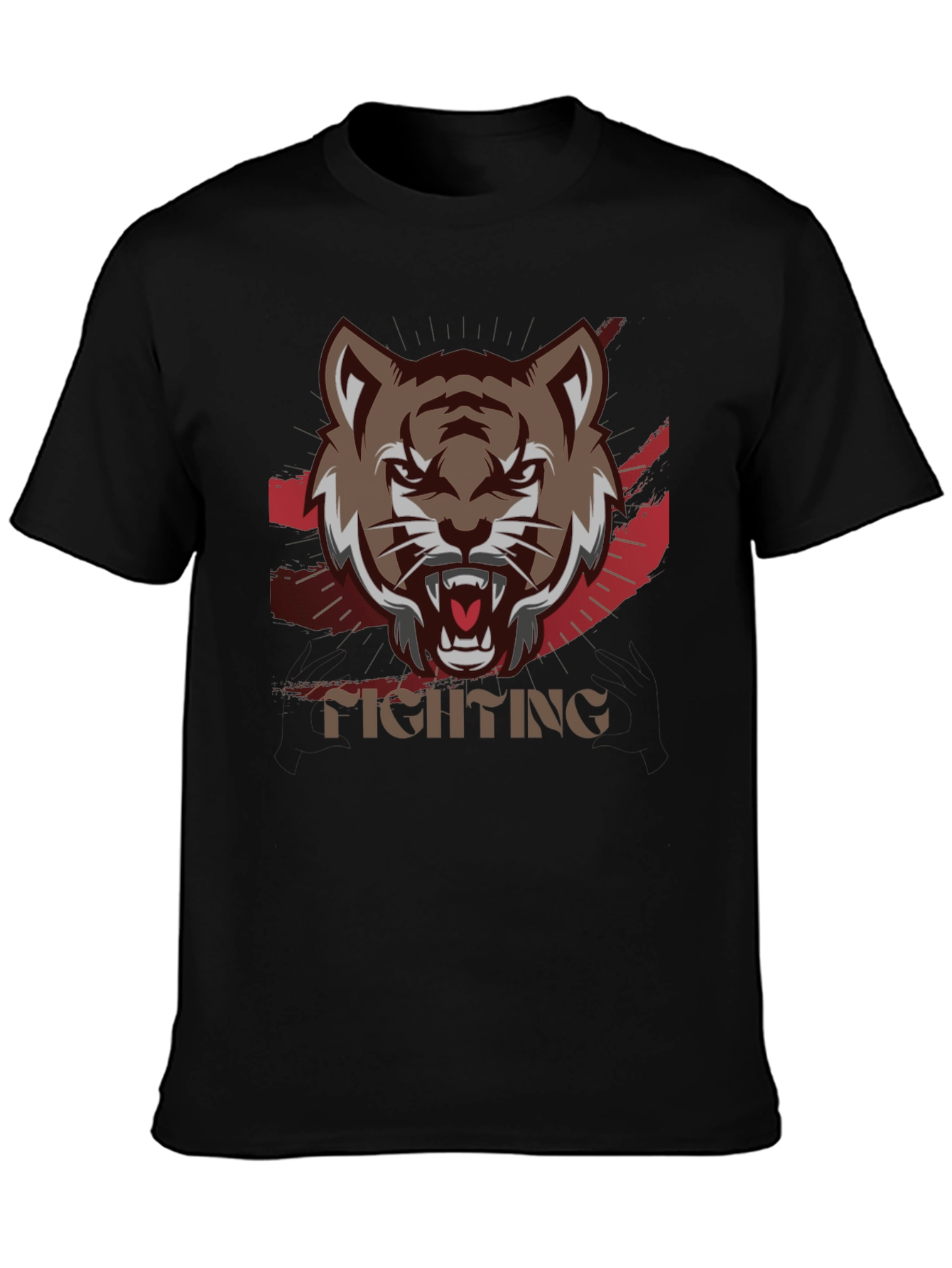 Tiger Graphic Black T-Shirt