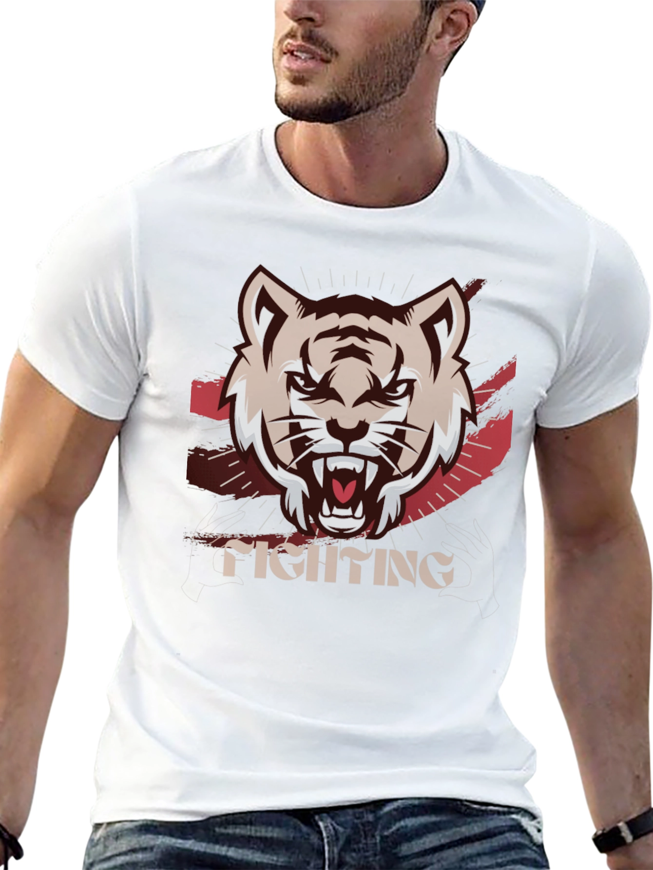 Tiger Graphic Black T-Shirt