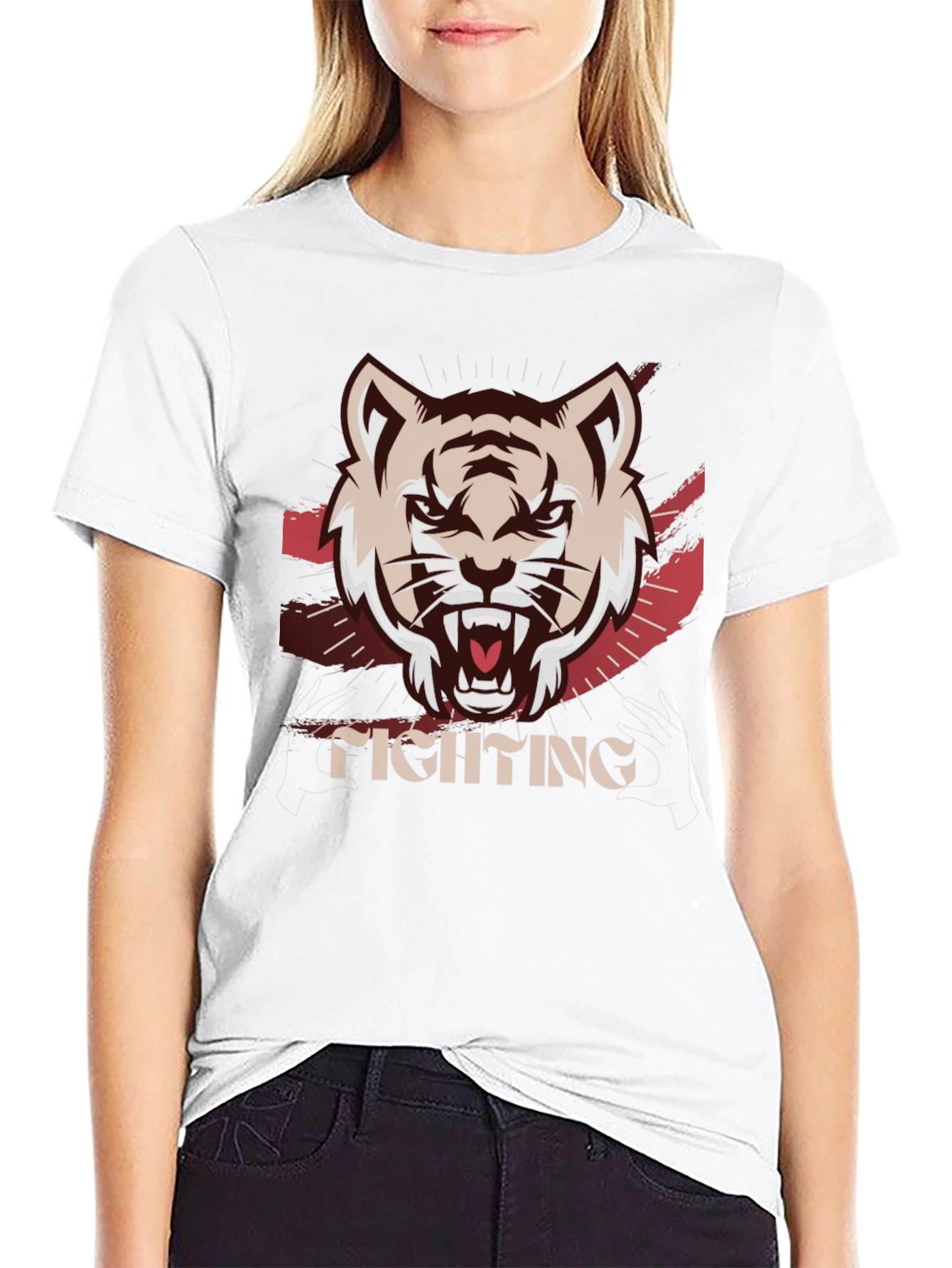 Tiger Graphic Black T-Shirt