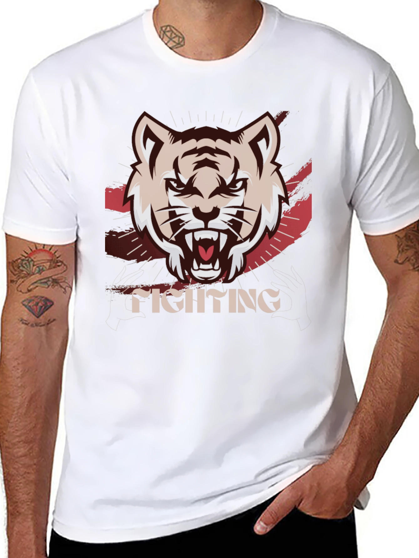 Tiger Graphic Black T-Shirt