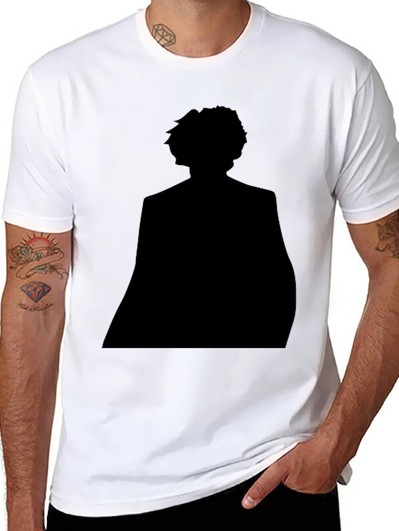 Silhouette T-Shirt - Dark Anime Style
