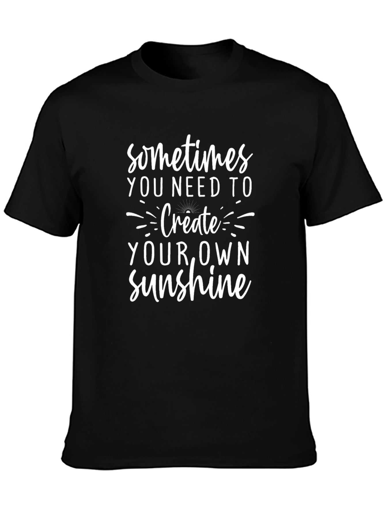 Create Your Own Sunshine Graphic Tee - Black