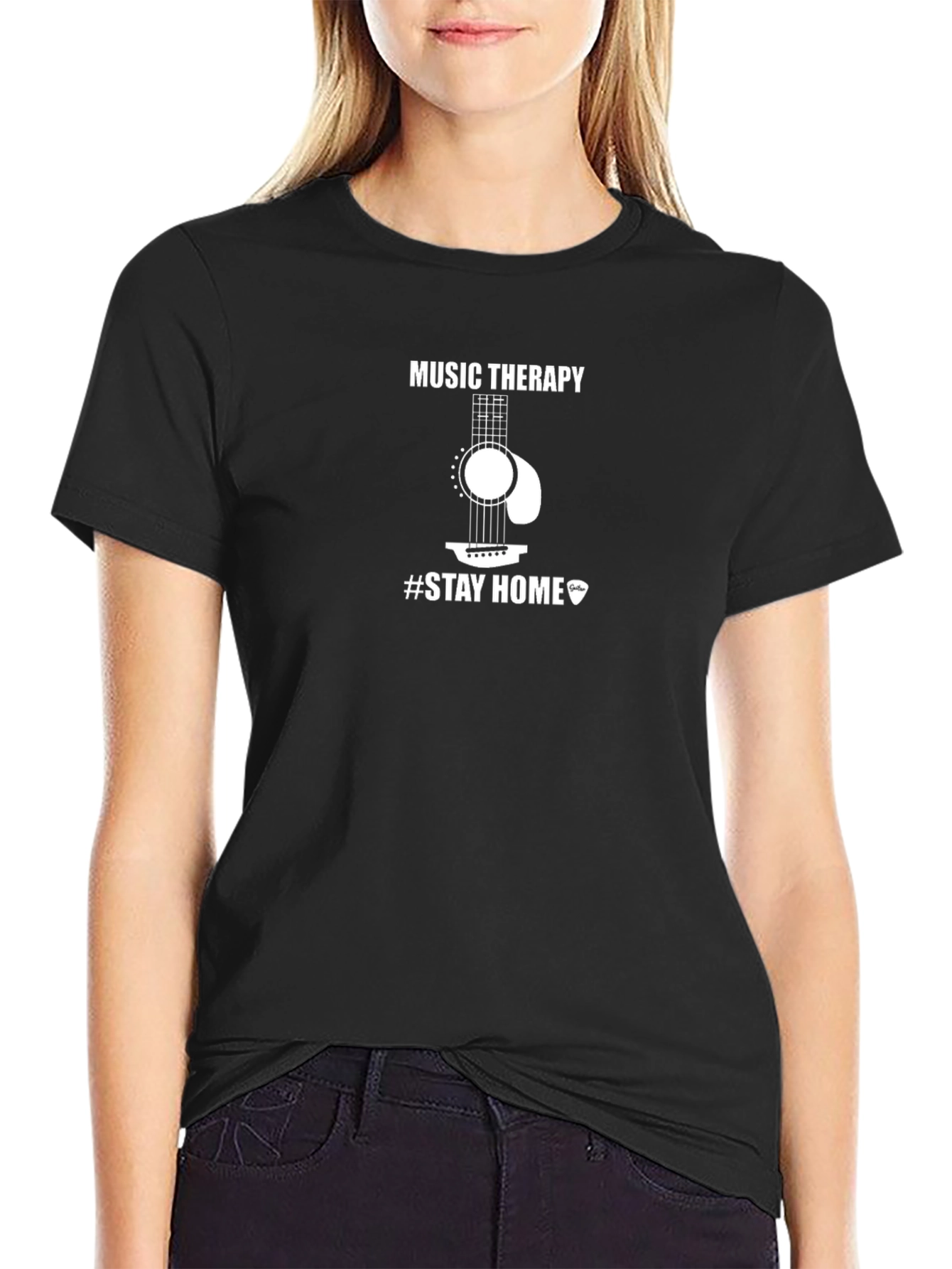 Music Therapy Stay Home Graphic T-Shirt