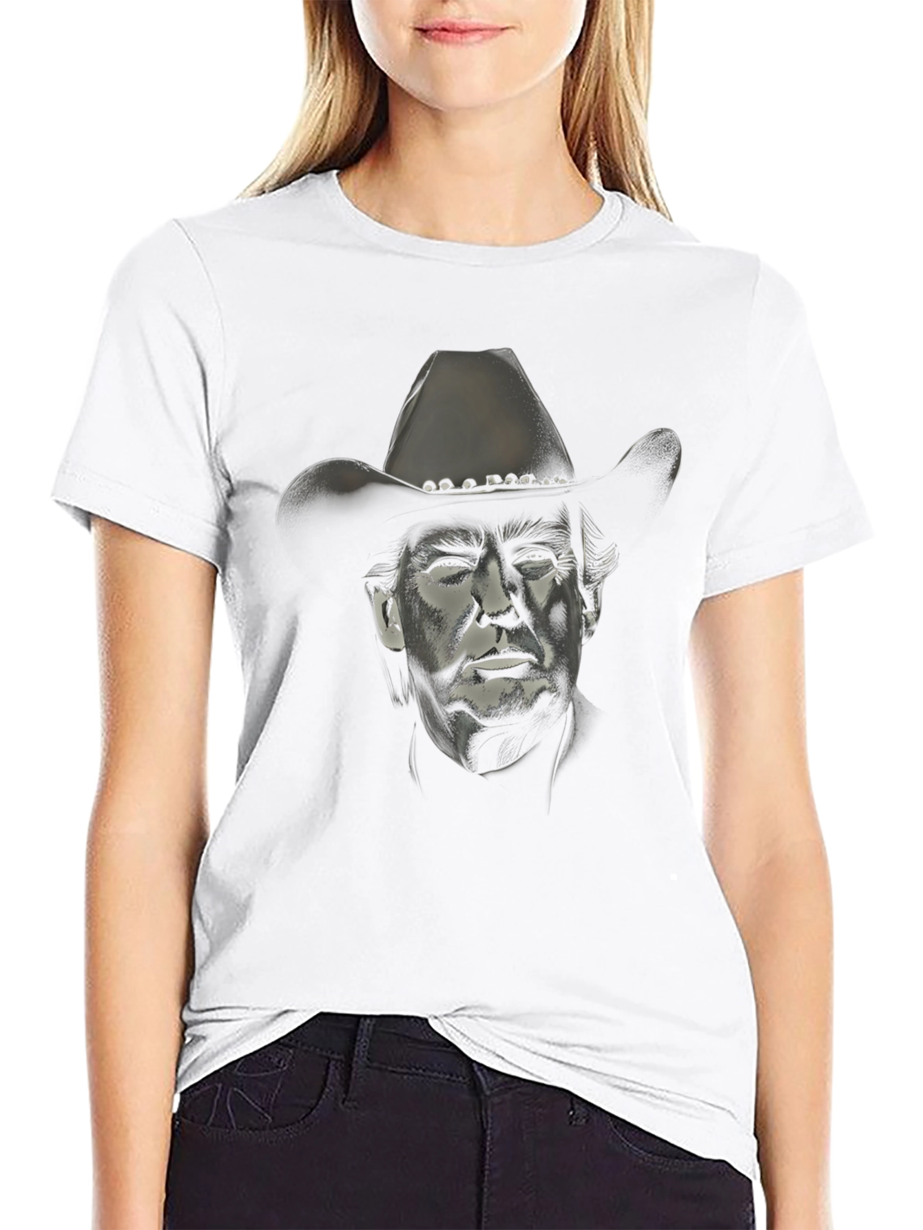 Trump Cowboy Graphic T-Shirt - Political Statement Tee