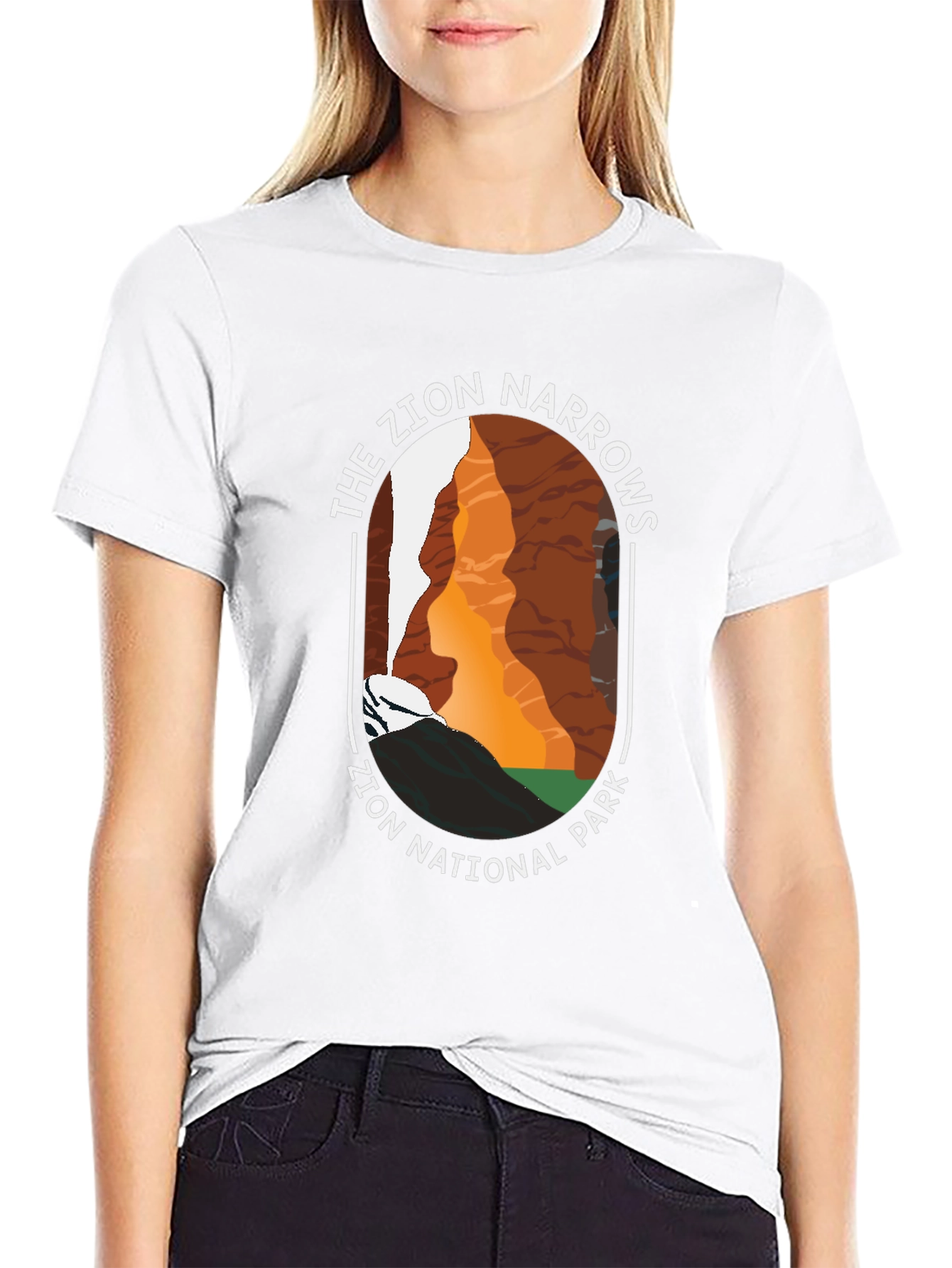 Zion Narrows National Park Graphic Tee