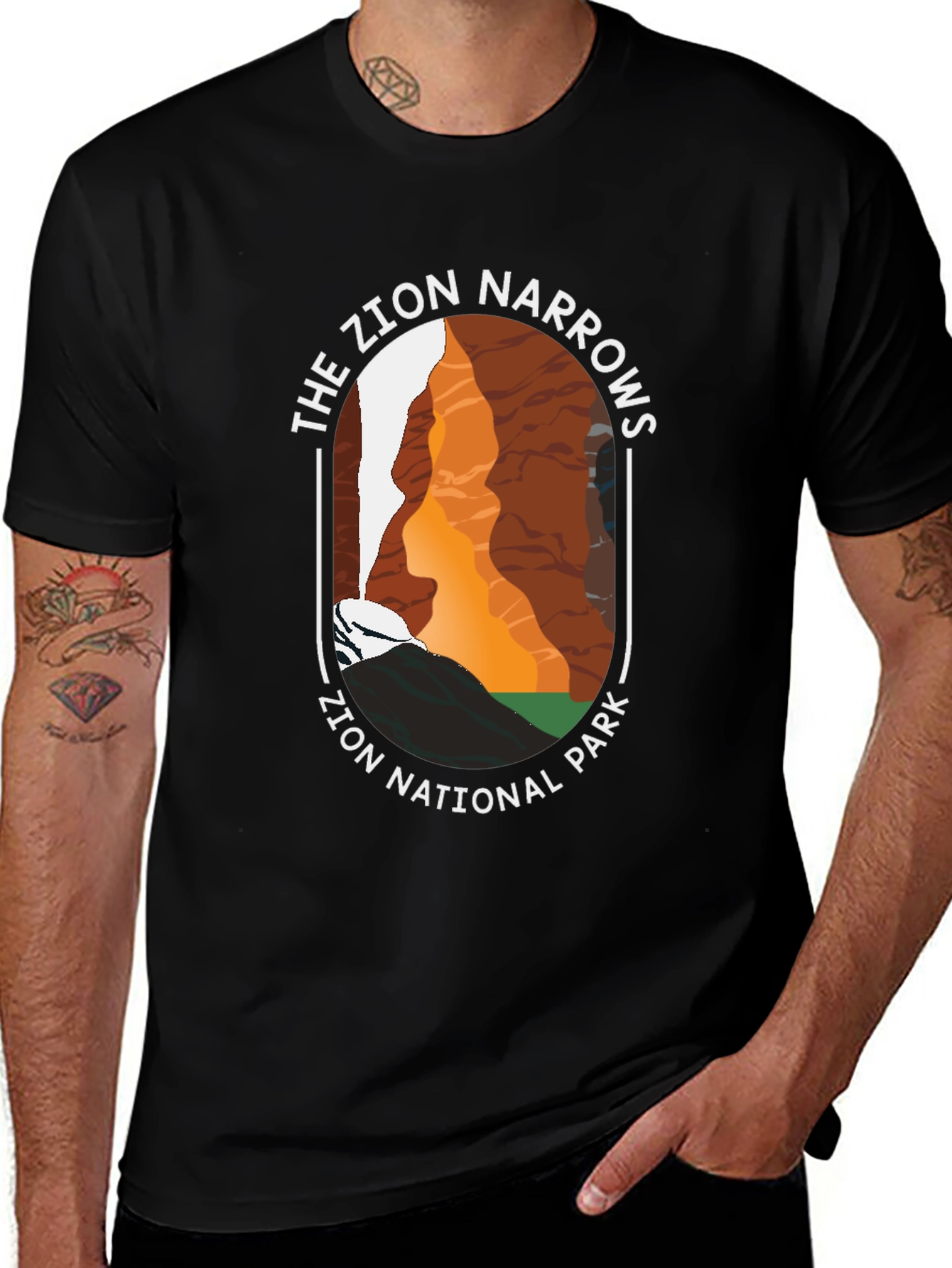 Zion Narrows National Park Graphic Tee