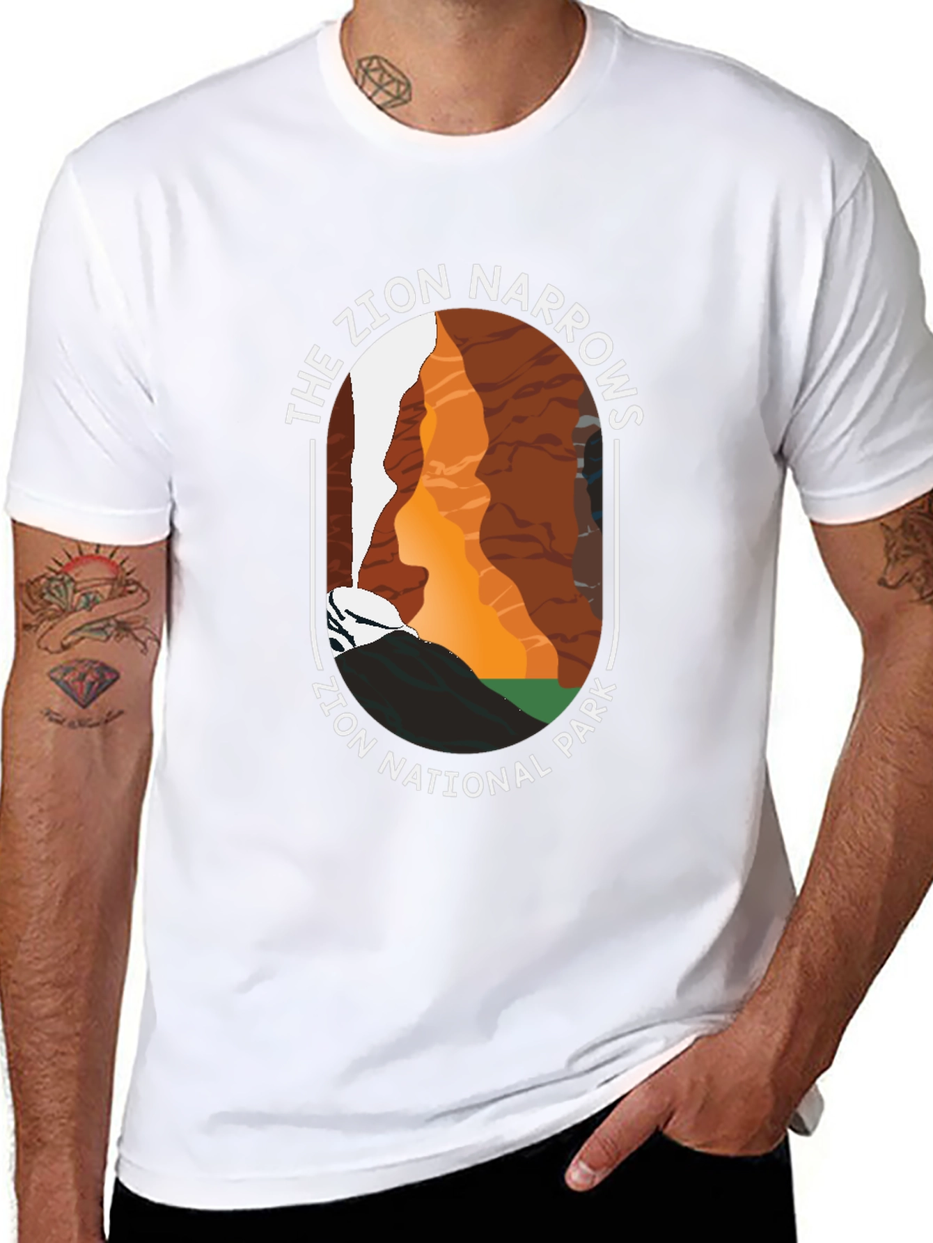Zion Narrows National Park Graphic Tee