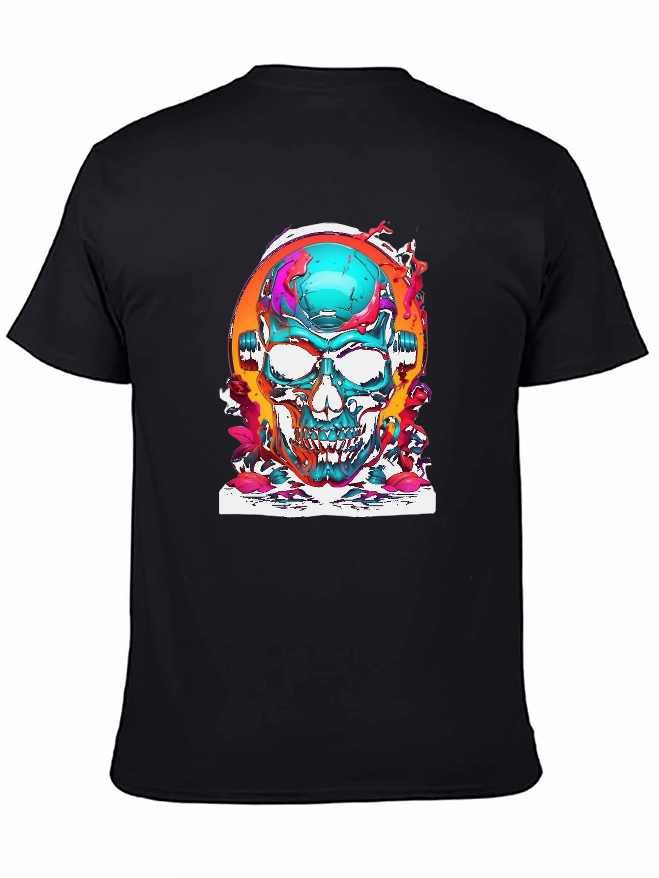 Skull Graphic Tee - Vivid Artistic Design