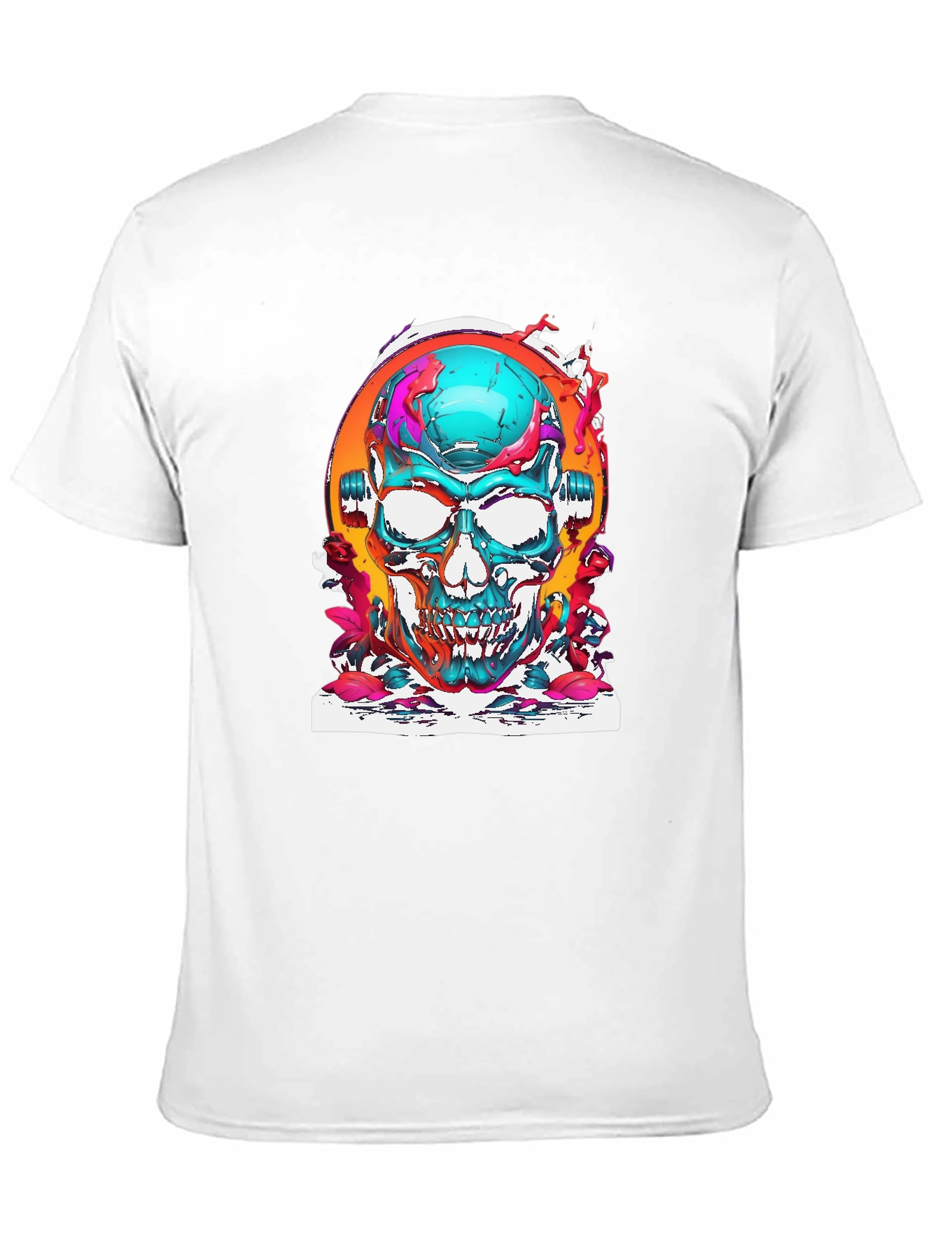 Skull Graphic Tee - Vivid Artistic Design
