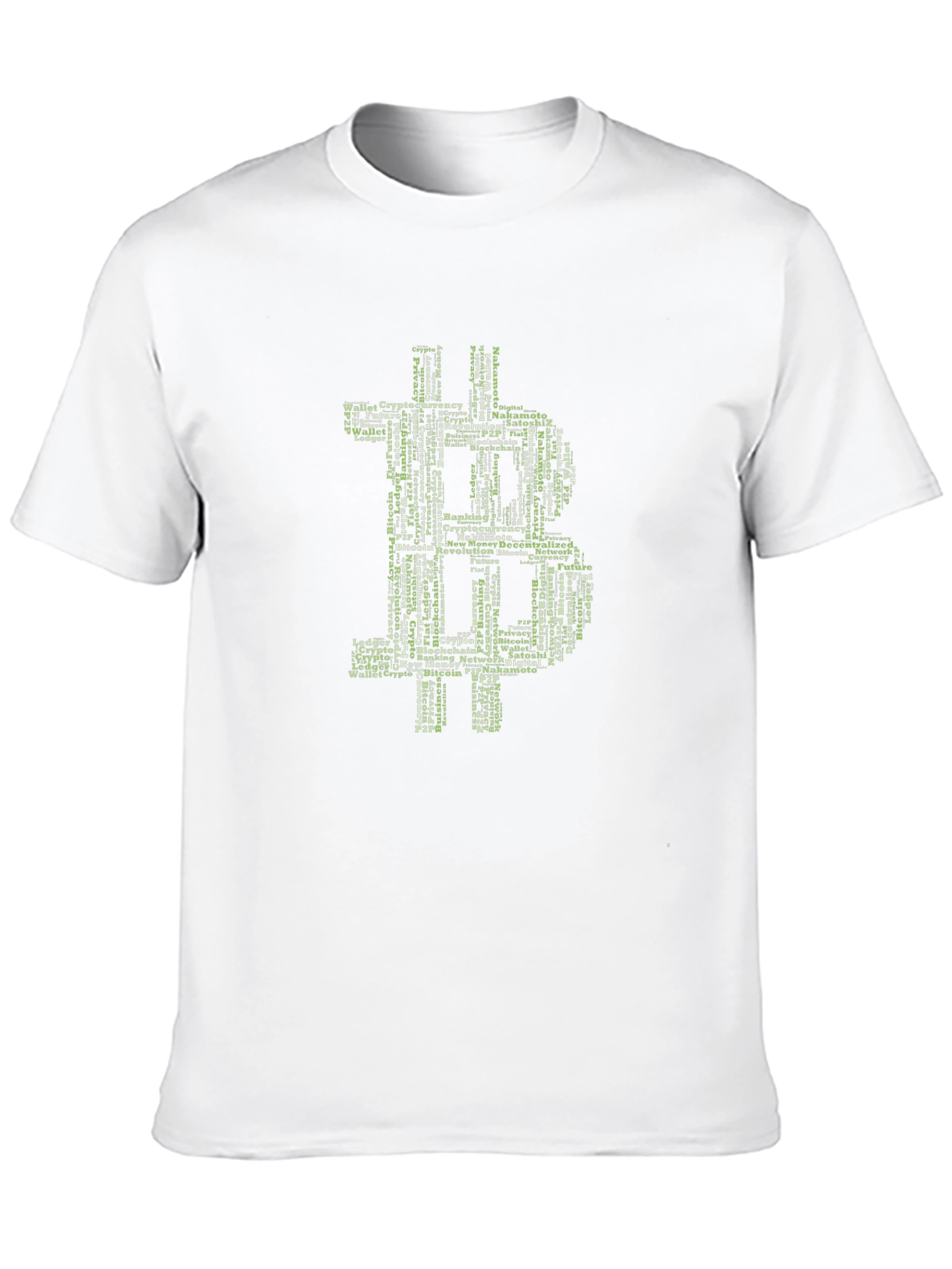 Bitcoin Word Art Graphic T-Shirt