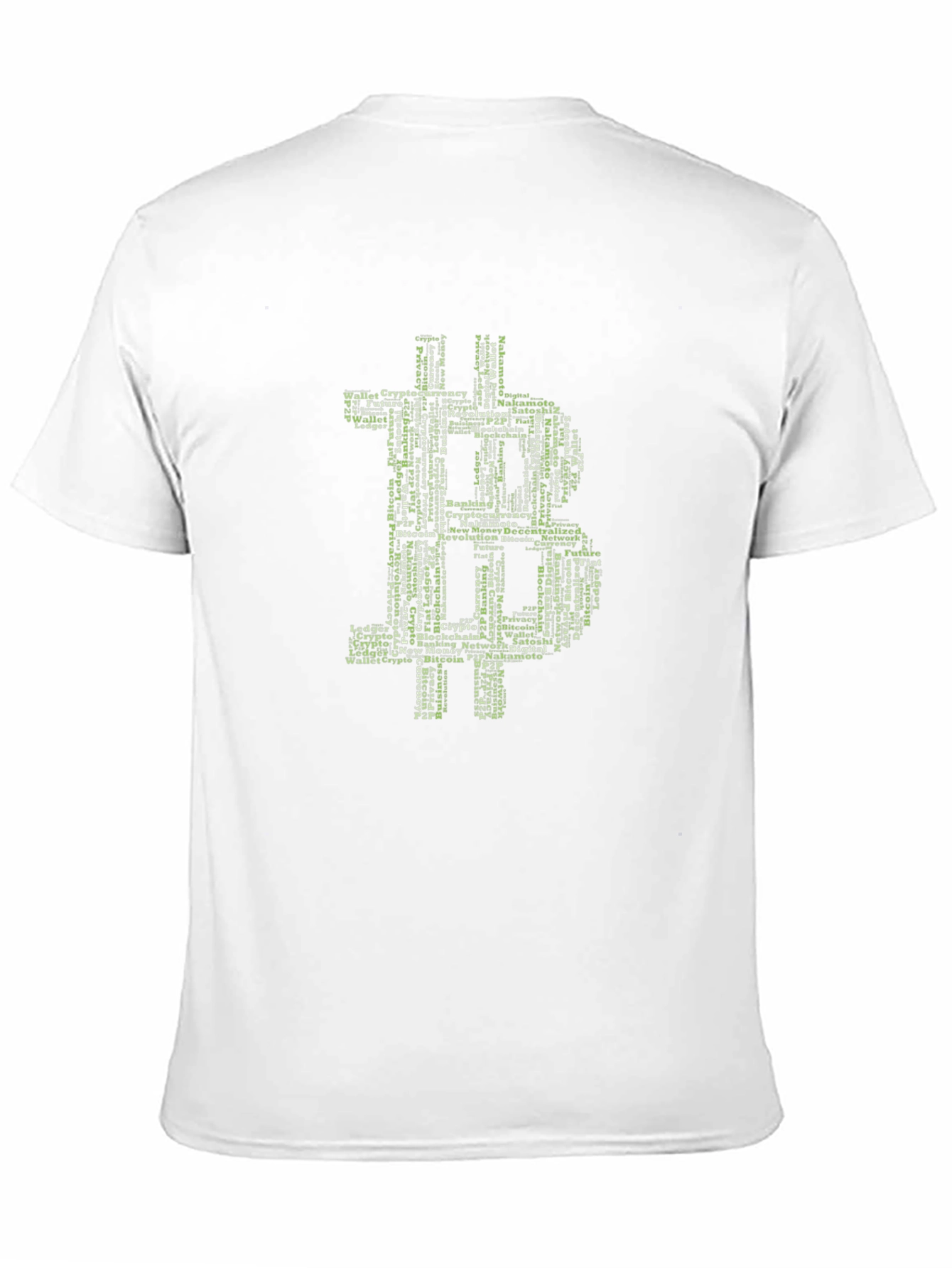 Bitcoin Word Art Graphic T-Shirt