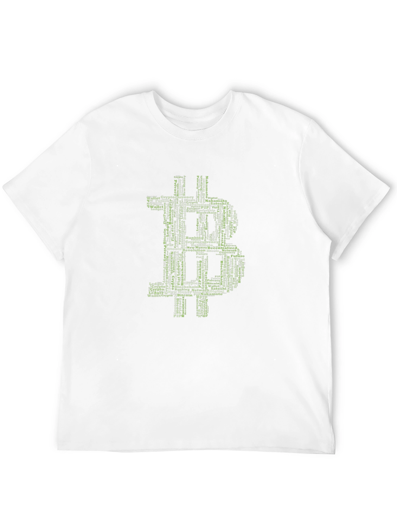 Bitcoin Word Art Graphic T-Shirt