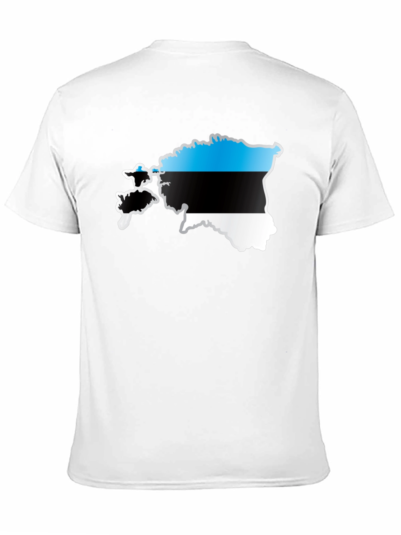 Estonia Flag Map Graphic T-Shirt
