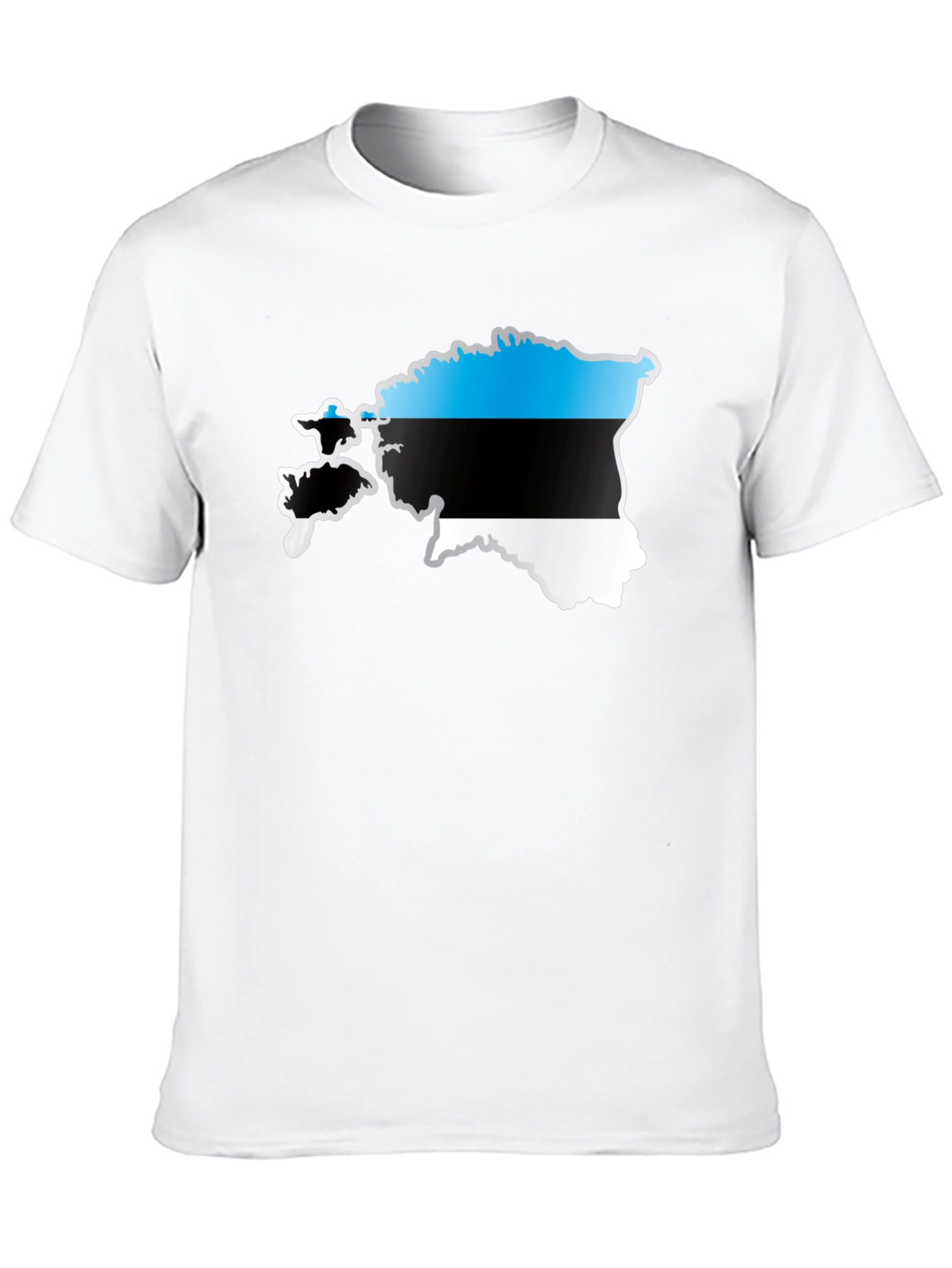 Estonia Flag Map Graphic T-Shirt