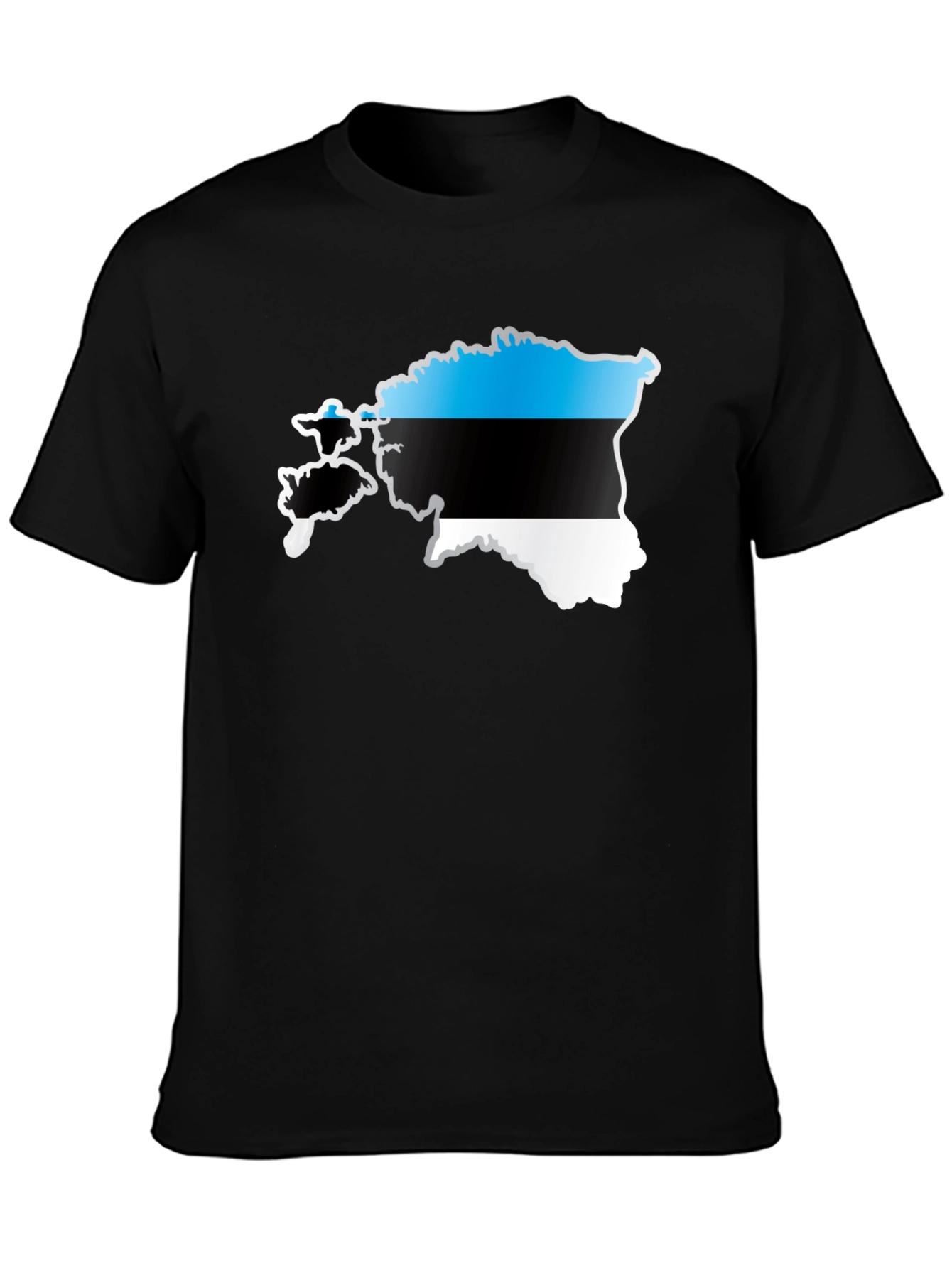Estonia Flag Map Graphic T-Shirt