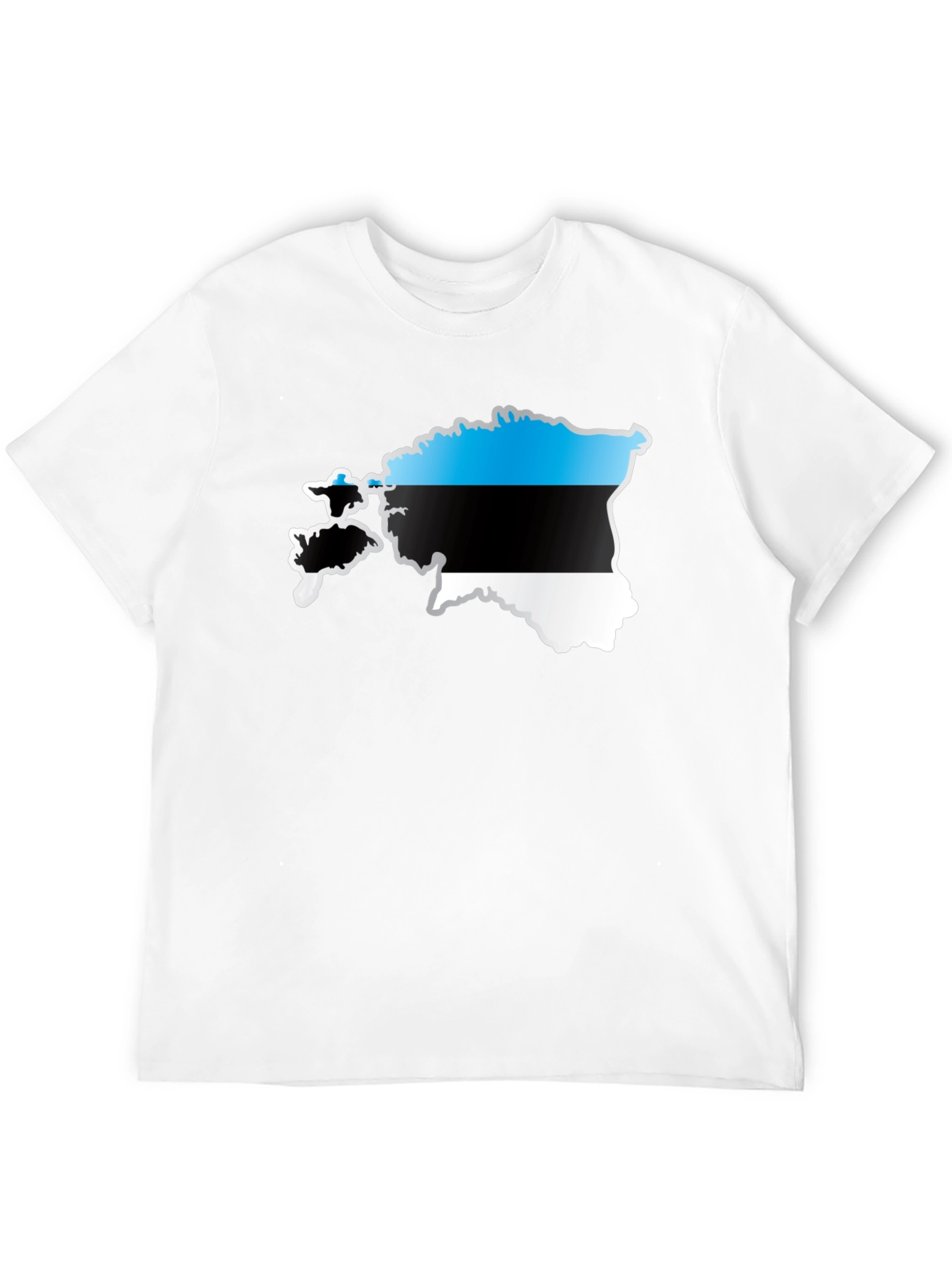 Estonia Flag Map Graphic T-Shirt