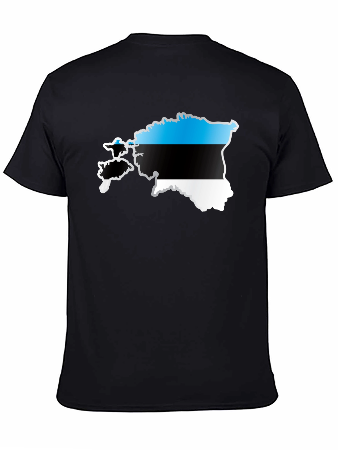Estonia Flag Map Graphic T-Shirt