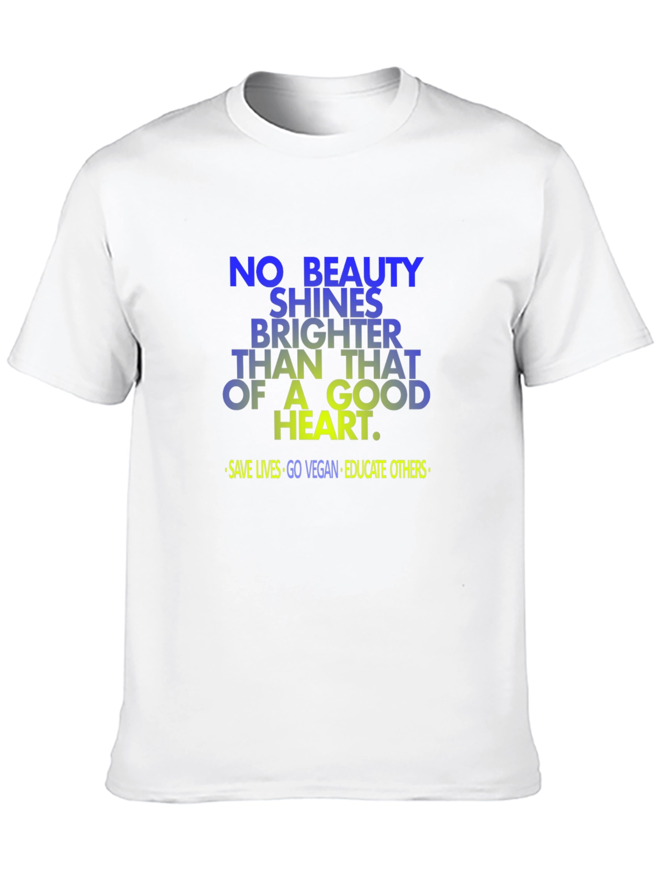 Vegan Good Heart T-Shirt: Save Lives Go Vegan