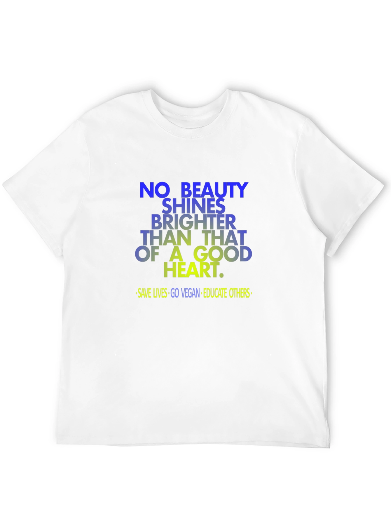 Vegan Good Heart T-Shirt: Save Lives Go Vegan