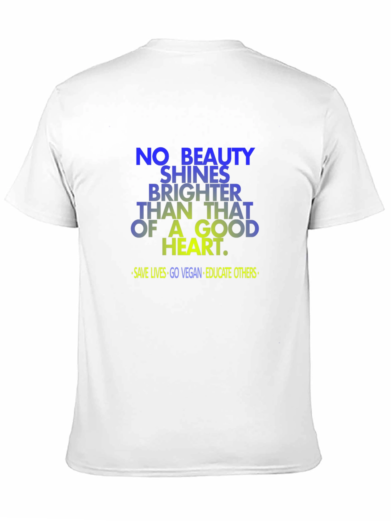 Vegan Good Heart T-Shirt: Save Lives Go Vegan