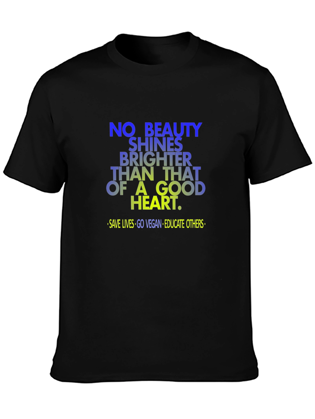 Vegan Good Heart T-Shirt: Save Lives Go Vegan