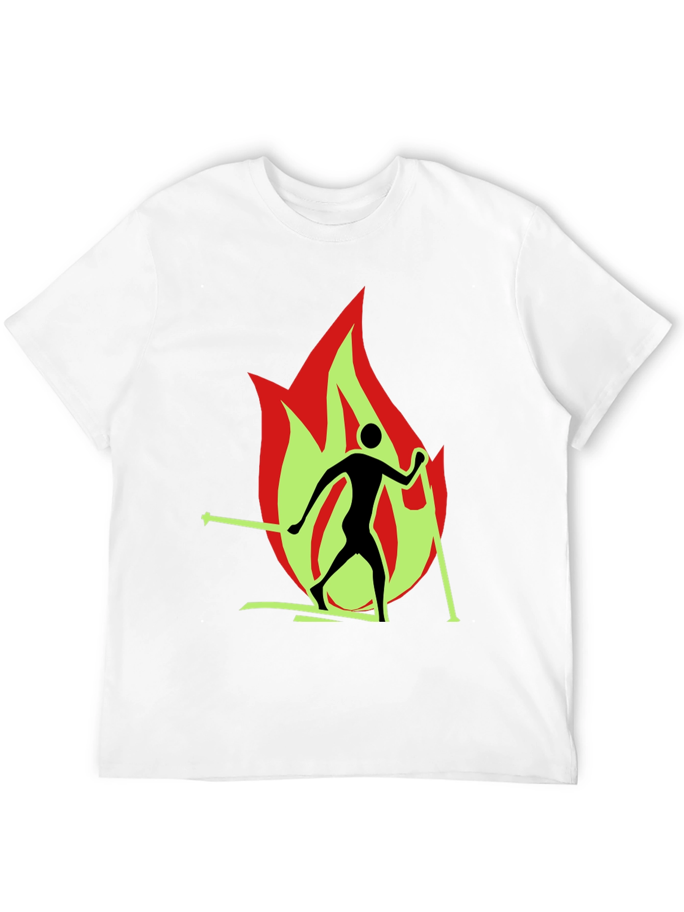 Flame Skiing T-Shirt