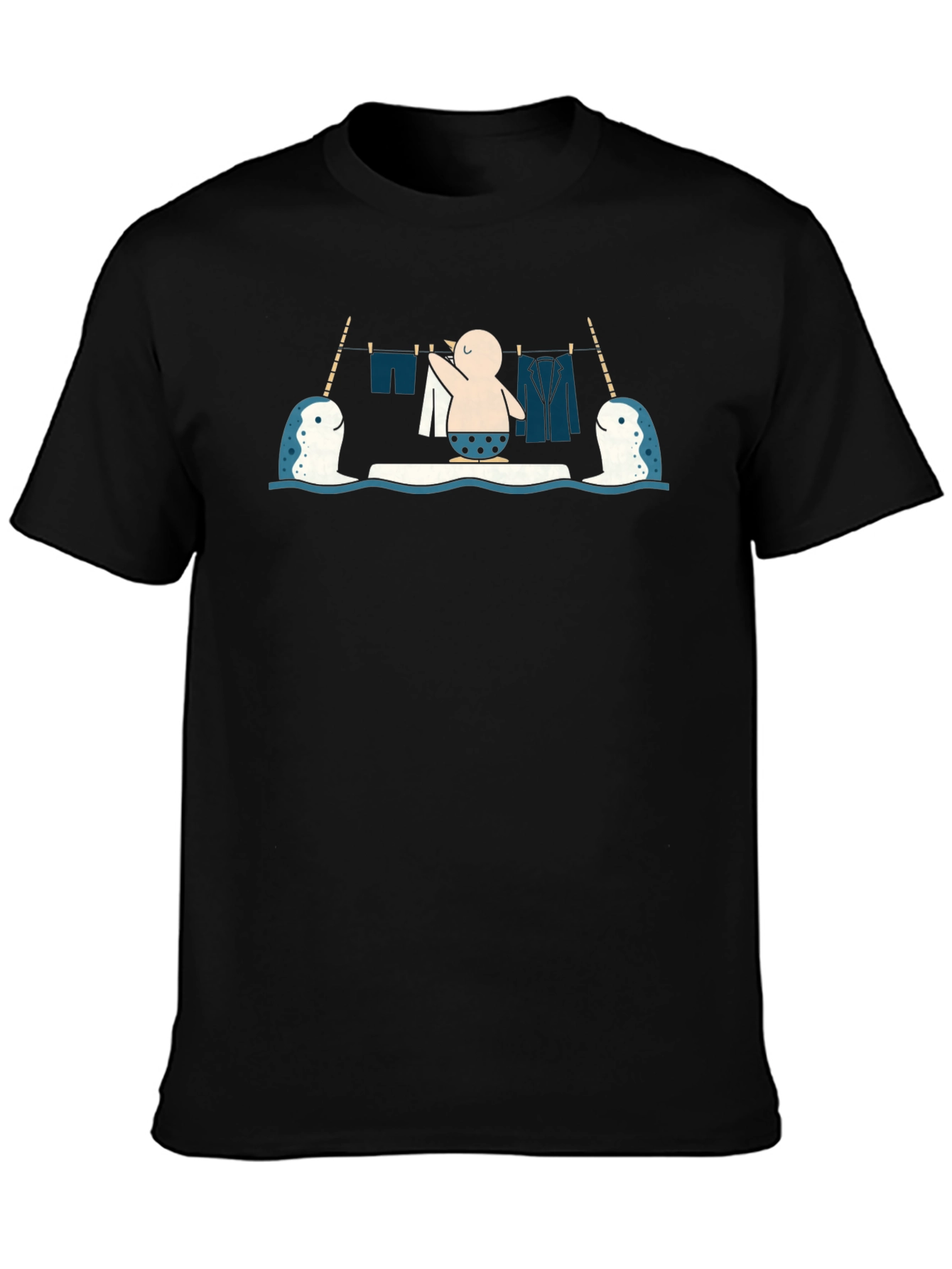 Narwhal Laundry Day T-Shirt