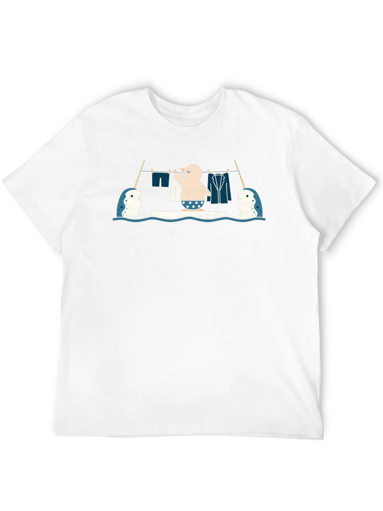 Narwhal Laundry Day T-Shirt