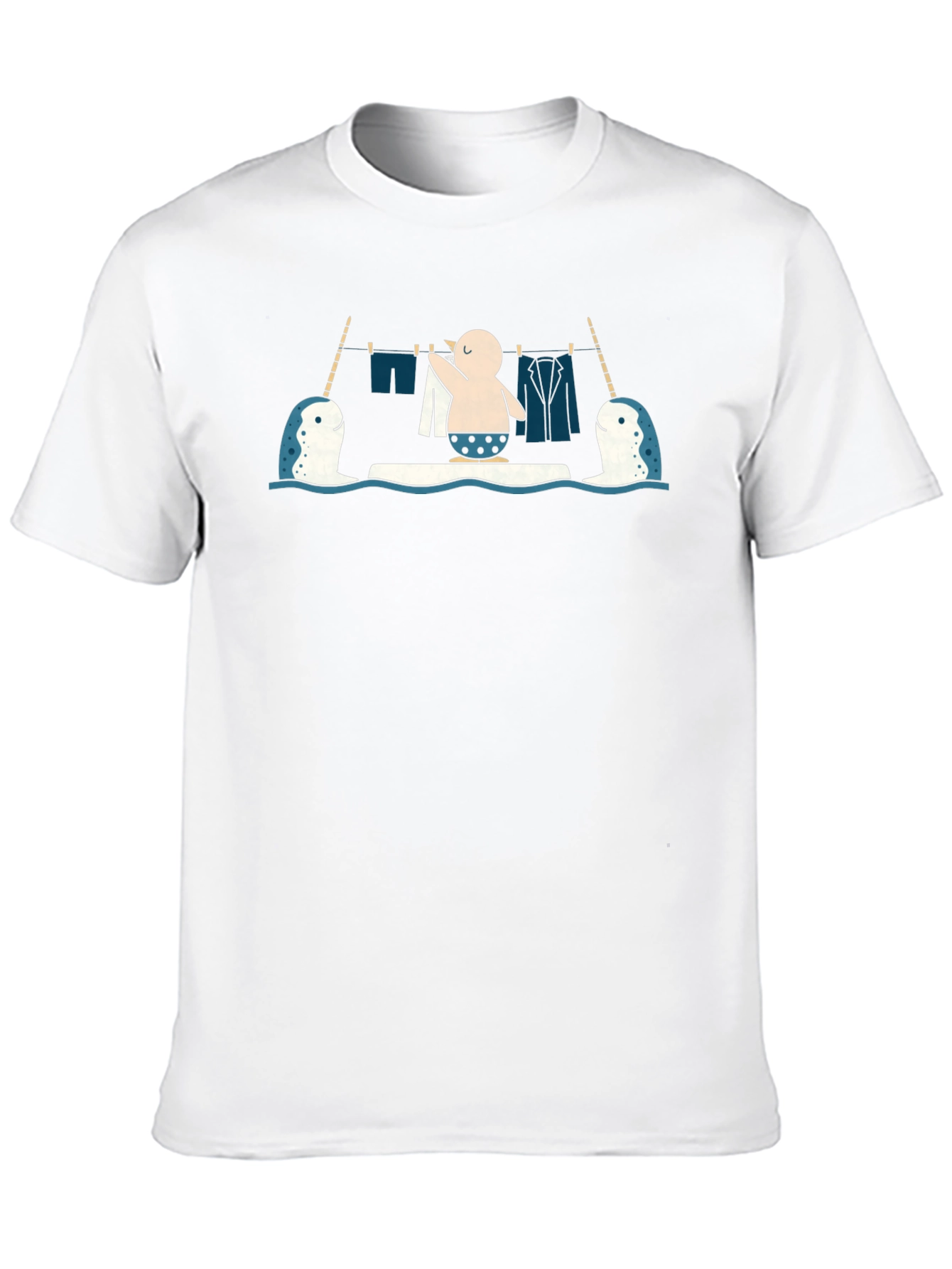 Narwhal Laundry Day T-Shirt