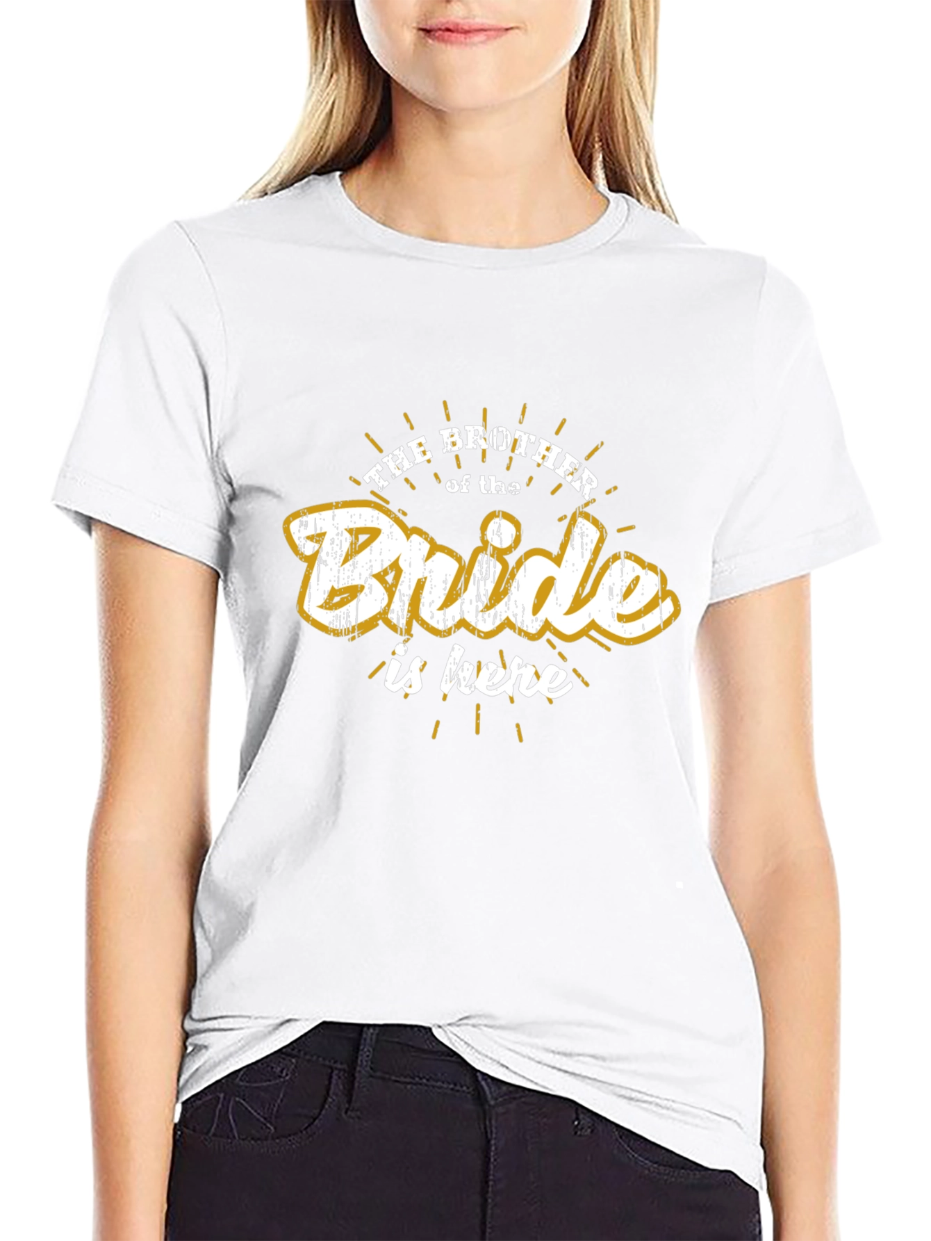 Brother of the Bride Black Graphic Tee