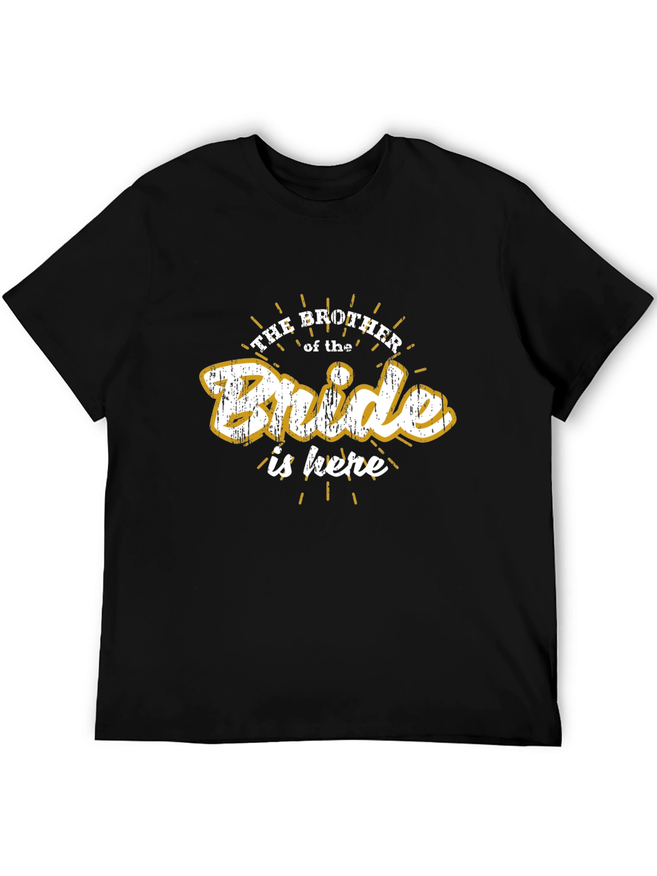 Brother of the Bride Black Graphic Tee