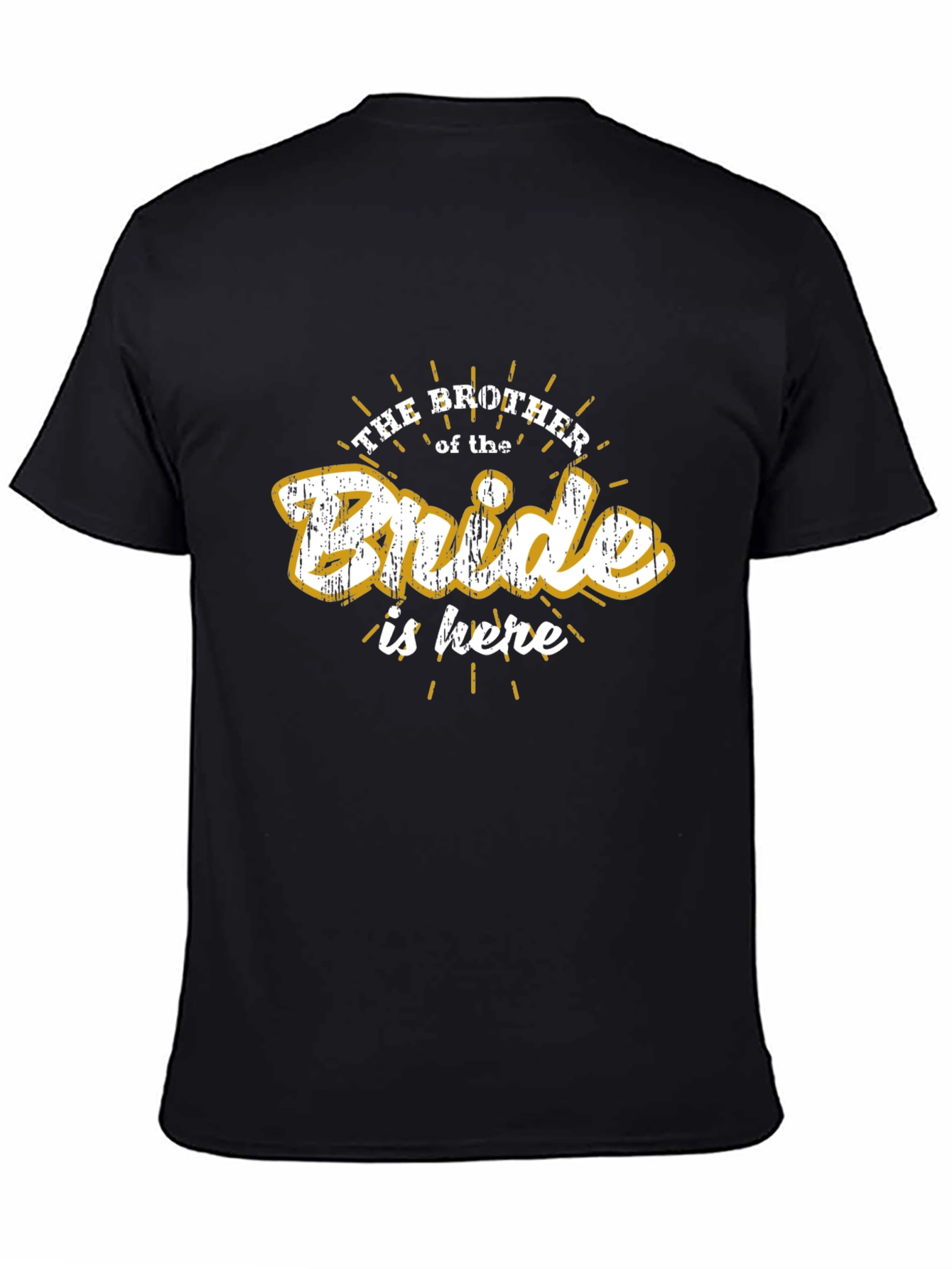 Brother of the Bride Black Graphic Tee