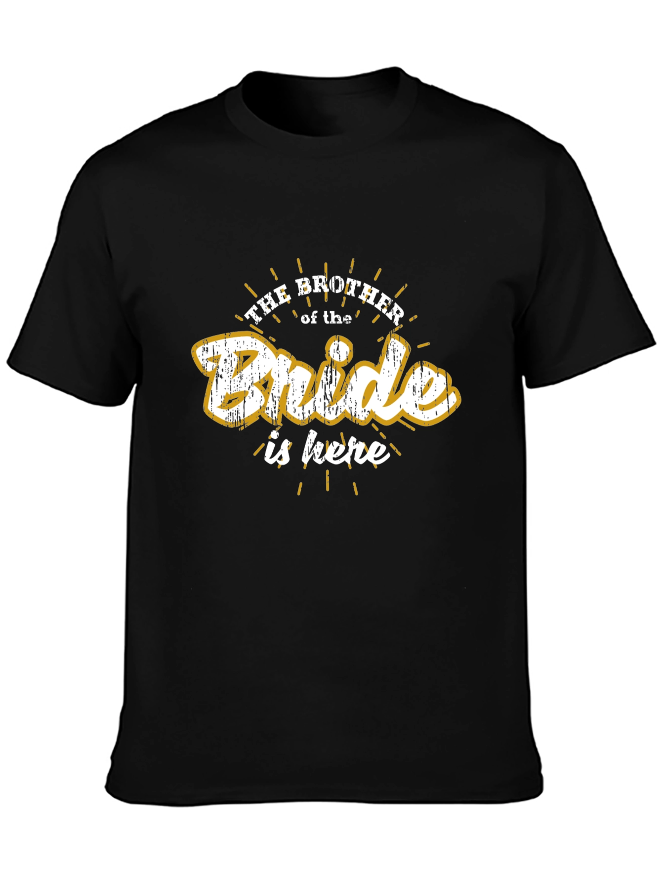 Brother of the Bride Black Graphic Tee